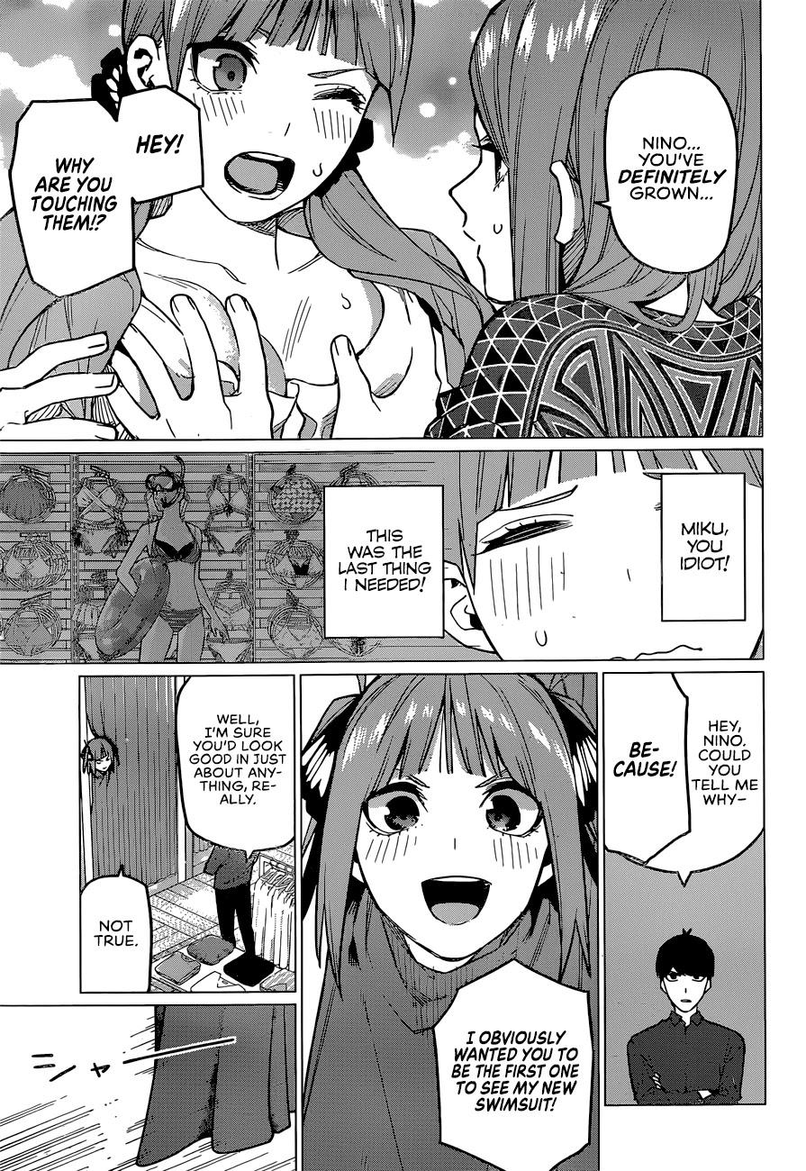 Go-Toubun no Hanayome Chapter 123 page 8 - Chapter 123: The Quintuplets Can't Share A Secret