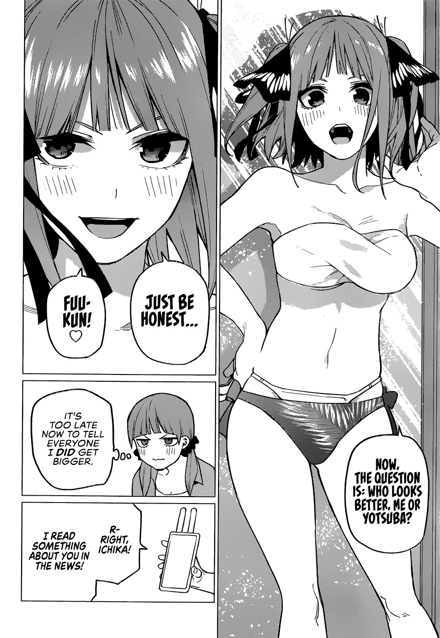Go-Toubun no Hanayome Chapter 123 page 9 - Chapter 123: The Quintuplets Can't Share A Secret
