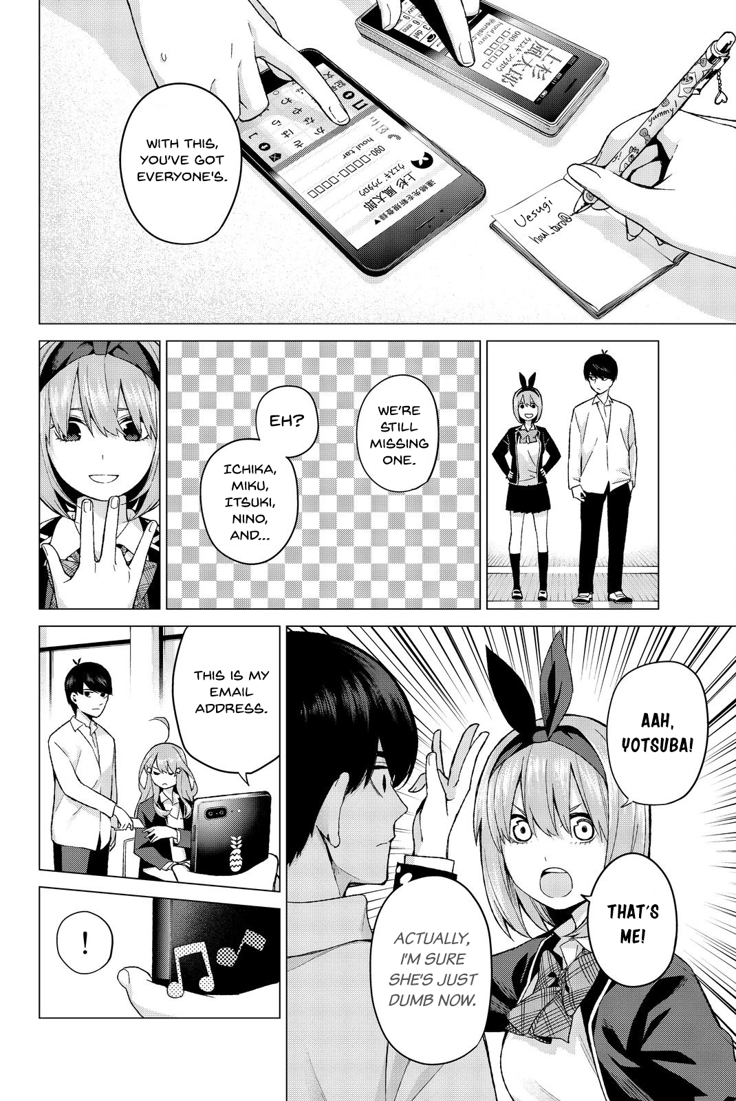 Go-Toubun no Hanayome Chapter 13 page 12 - Chapter 13: A Nice Girl Everybody Likes [HQ]