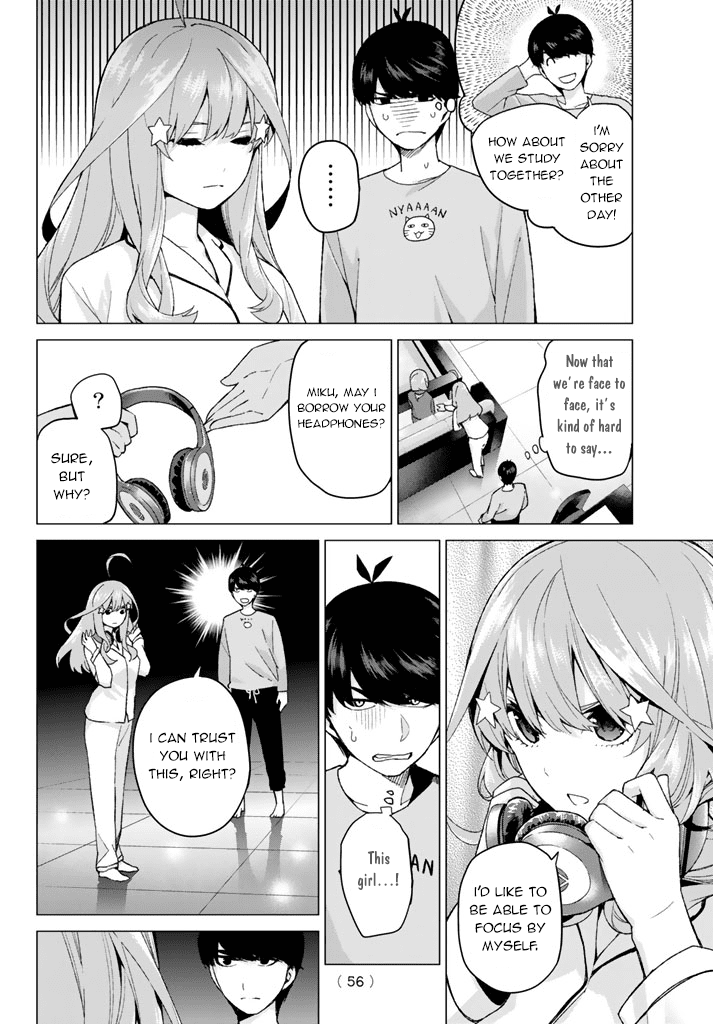 Go-Toubun no Hanayome Chapter 17 page 10 - Chapter 17: Night time study session [HQ]