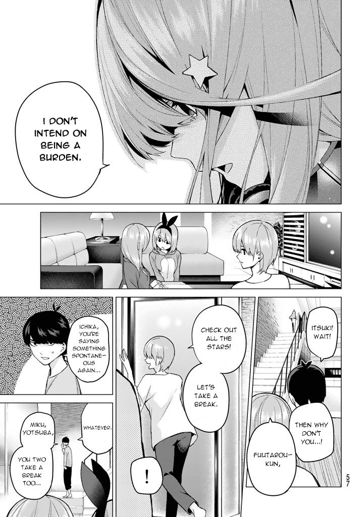 Go-Toubun no Hanayome Chapter 17 page 11 - Chapter 17: Night time study session [HQ]