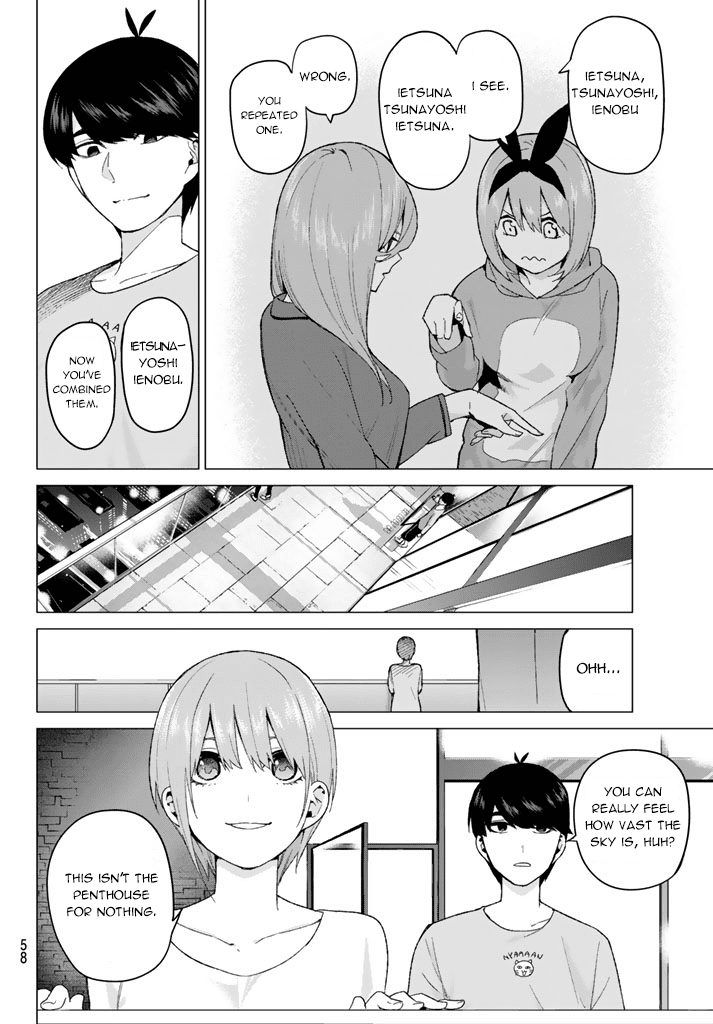 Go-Toubun no Hanayome Chapter 17 page 12 - Chapter 17: Night time study session [HQ]