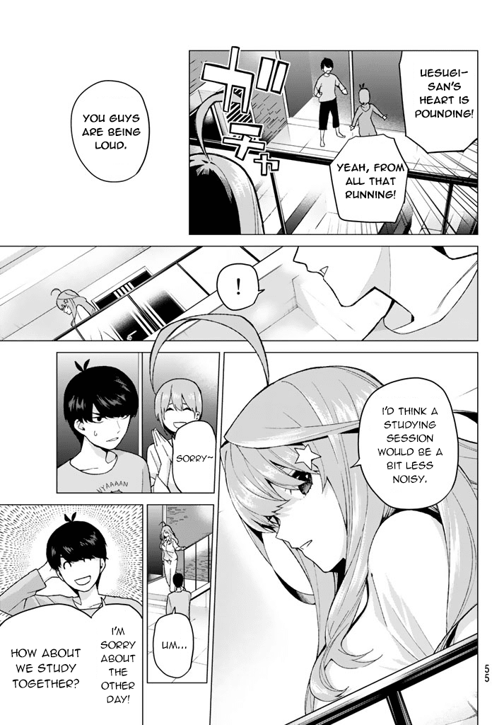 Go-Toubun no Hanayome Chapter 17 page 9 - Chapter 17: Night time study session [HQ]