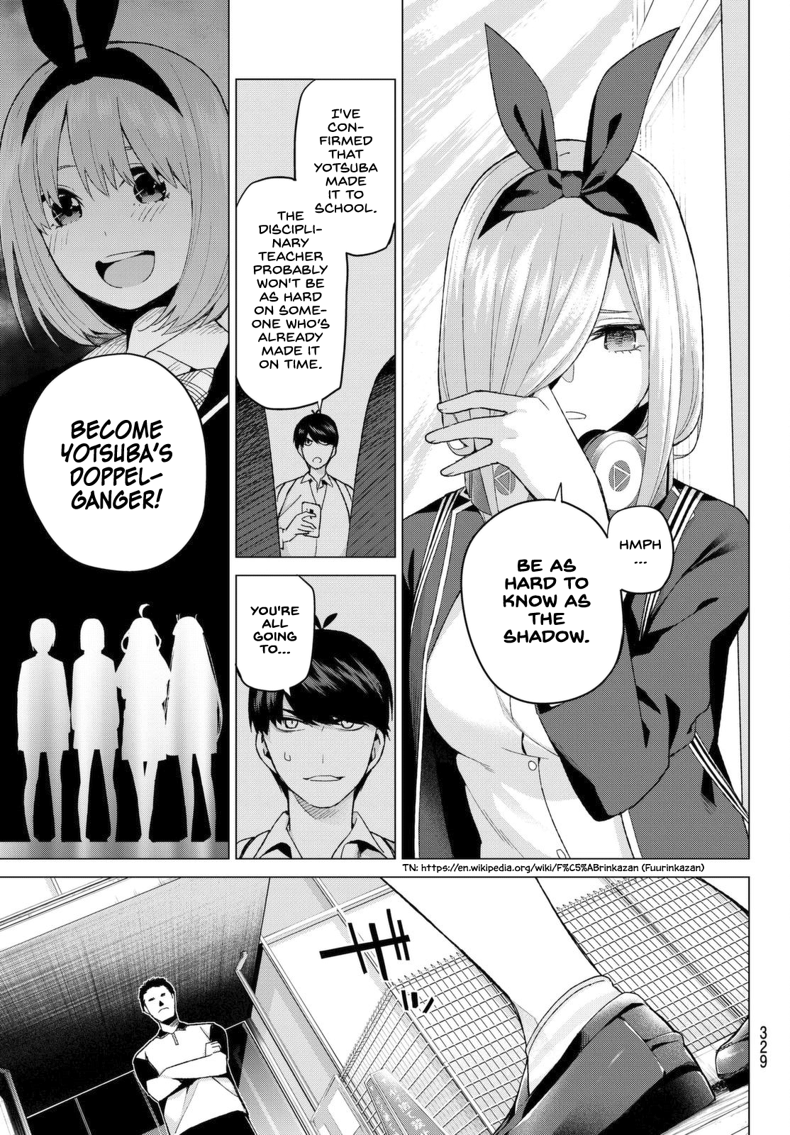 Go-Toubun no Hanayome Chapter 19 page 15 - Chapter 19: The Death Road of Impatience [HQ]
