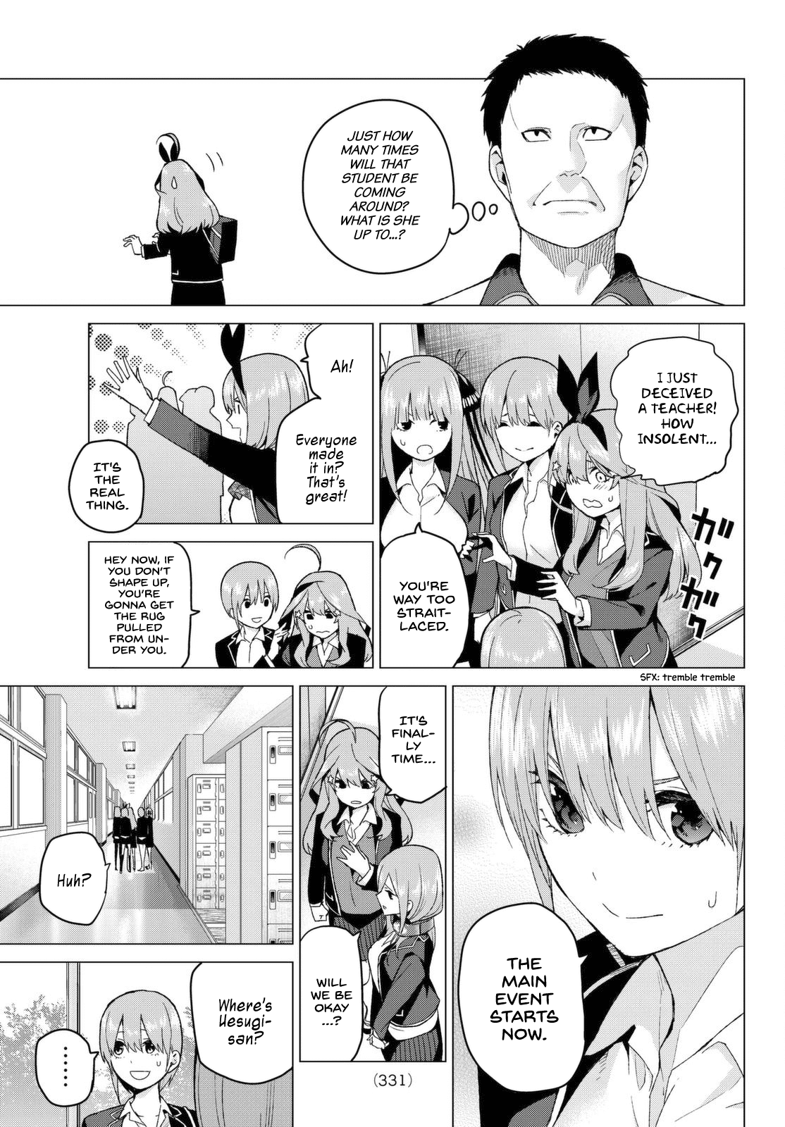 Go-Toubun no Hanayome Chapter 19 page 17 - Chapter 19: The Death Road of Impatience [HQ]