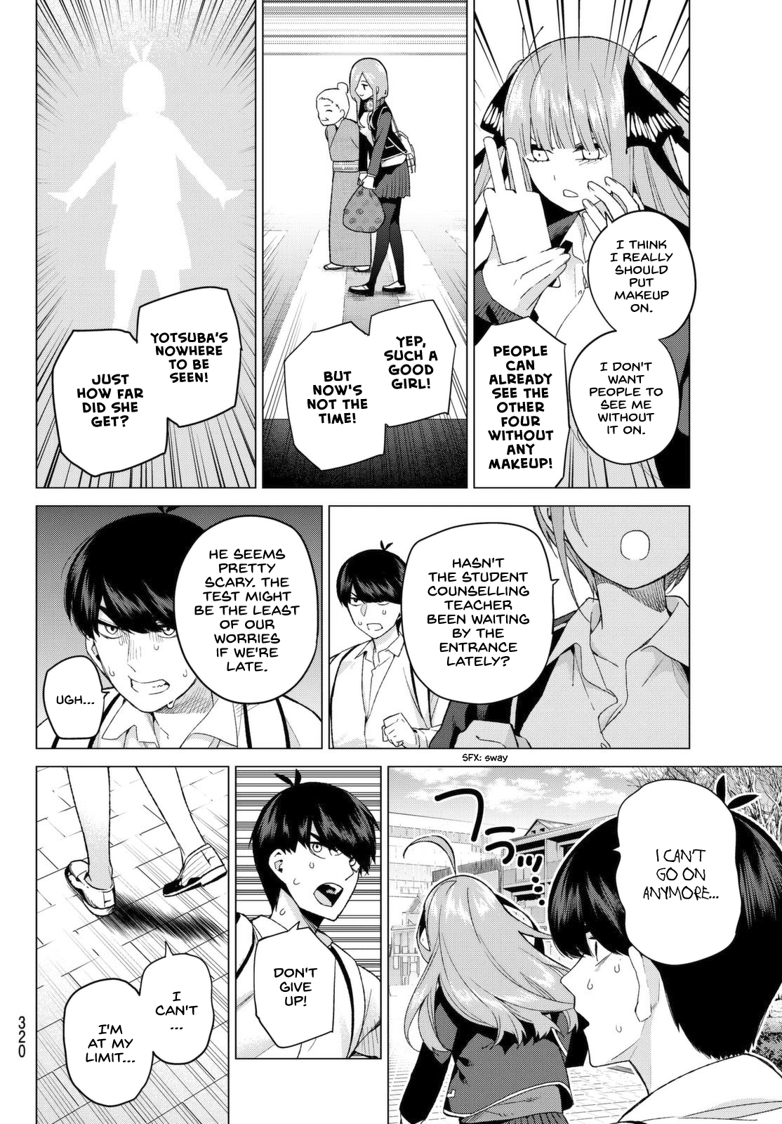 Go-Toubun no Hanayome Chapter 19 page 6 - Chapter 19: The Death Road of Impatience [HQ]