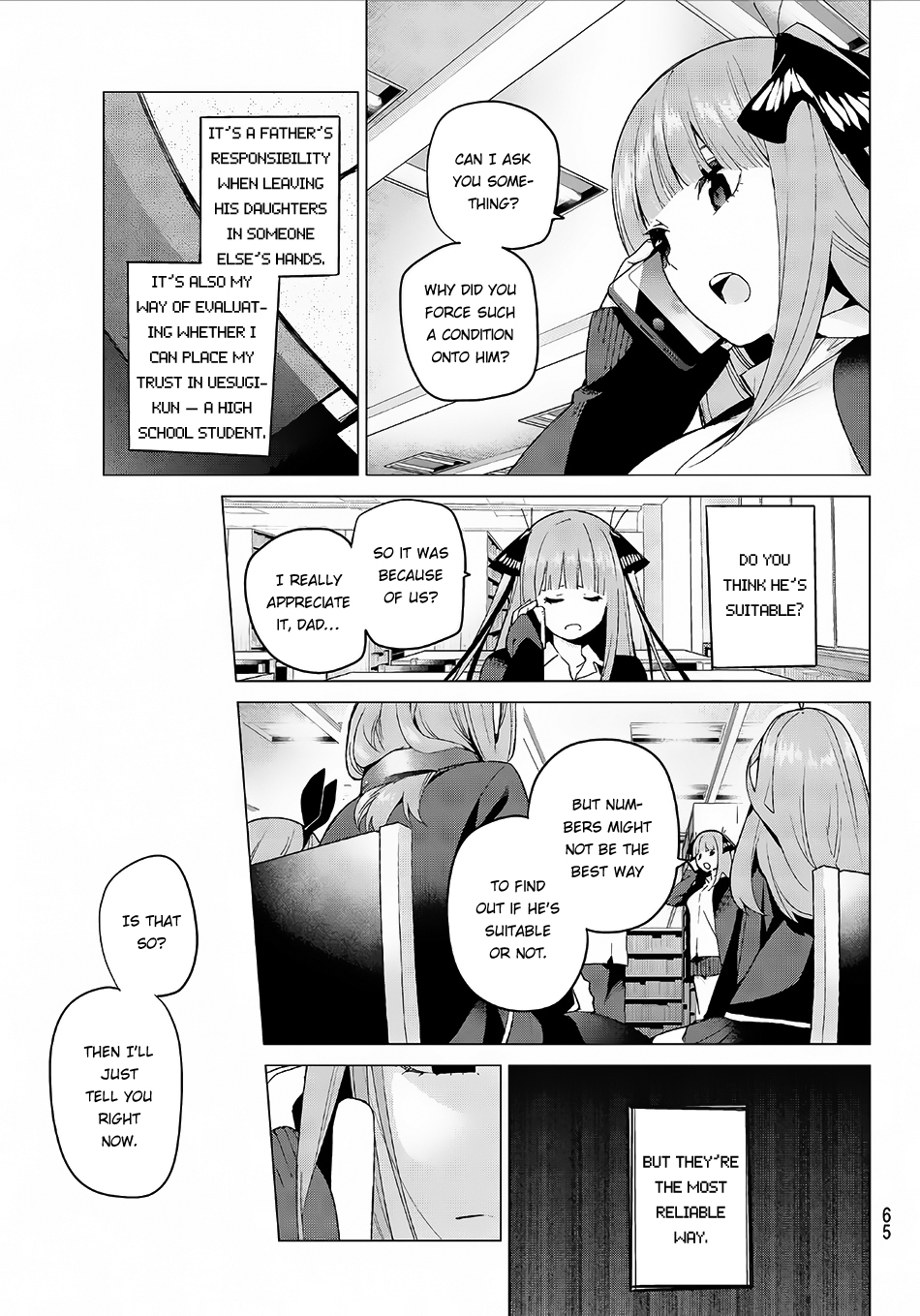 Go-Toubun no Hanayome Chapter 20 page 14 - Chapter 20: Midterm Examinations