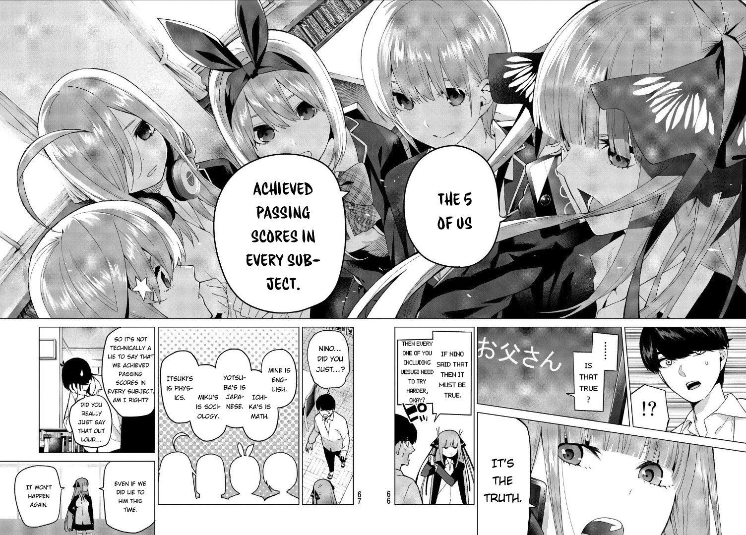 Go-Toubun no Hanayome Chapter 20 page 15 - Chapter 20: Midterm Examinations