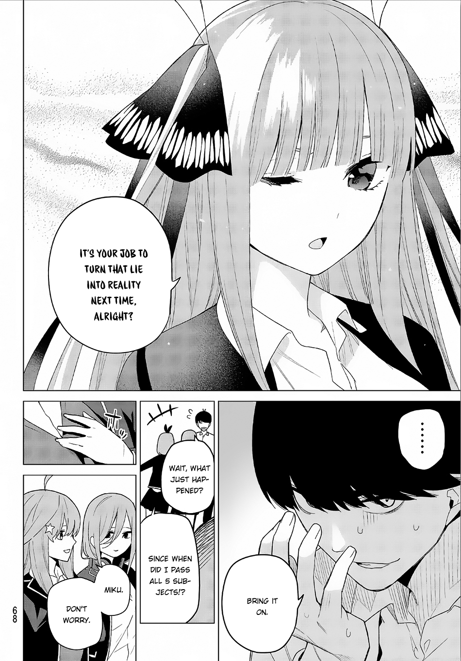 Go-Toubun no Hanayome Chapter 20 page 16 - Chapter 20: Midterm Examinations