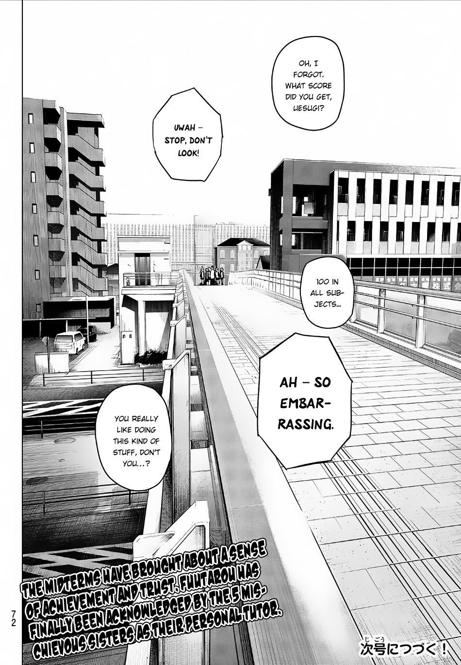 Go-Toubun no Hanayome Chapter 20 page 20 - Chapter 20: Midterm Examinations