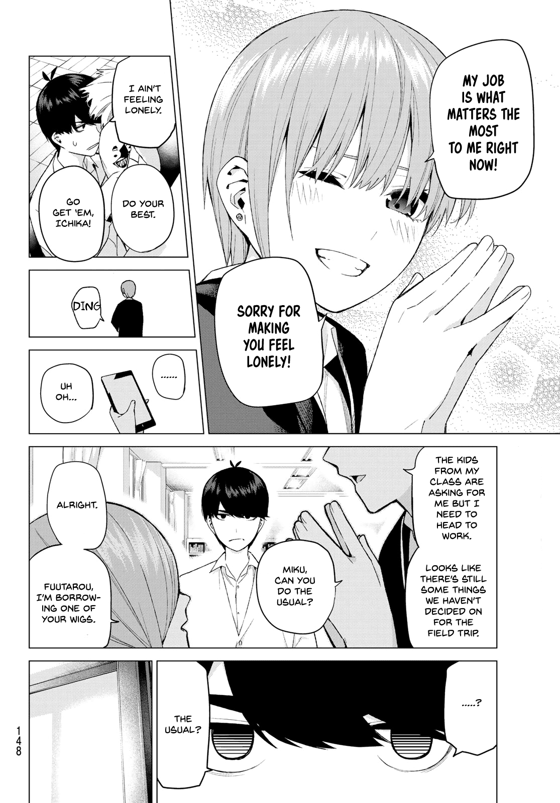 Go-Toubun no Hanayome Chapter 22 page 8 - Chapter 22: The Legend that Binds [HQ]