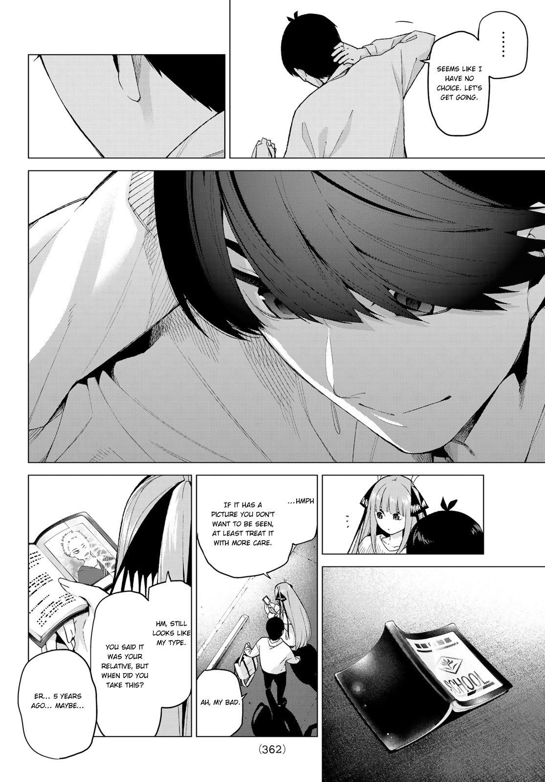 Go-Toubun no Hanayome Chapter 23 page 16 - Chapter 23: Six-person Field Trip