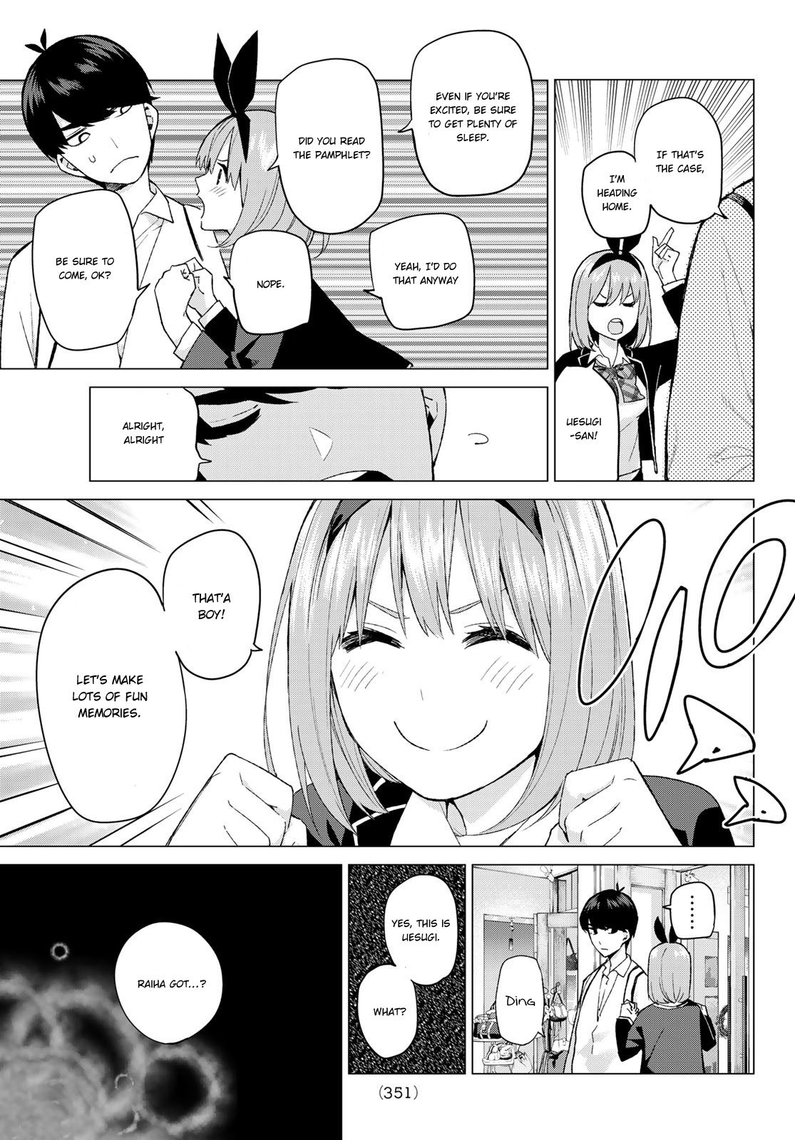 Go-Toubun no Hanayome Chapter 23 page 6 - Chapter 23: Six-person Field Trip