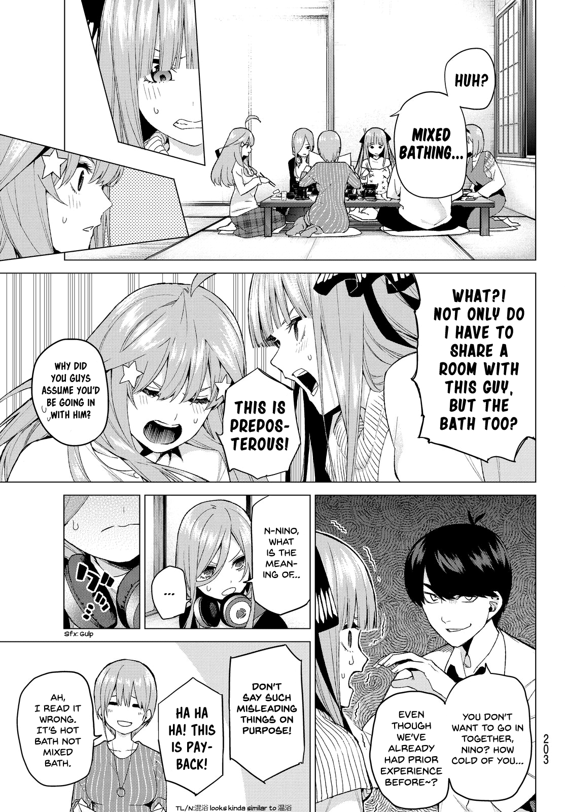 Go-Toubun no Hanayome Chapter 24 page 9 - Chapter 24: The Legend that Binds - Day One [HQ]