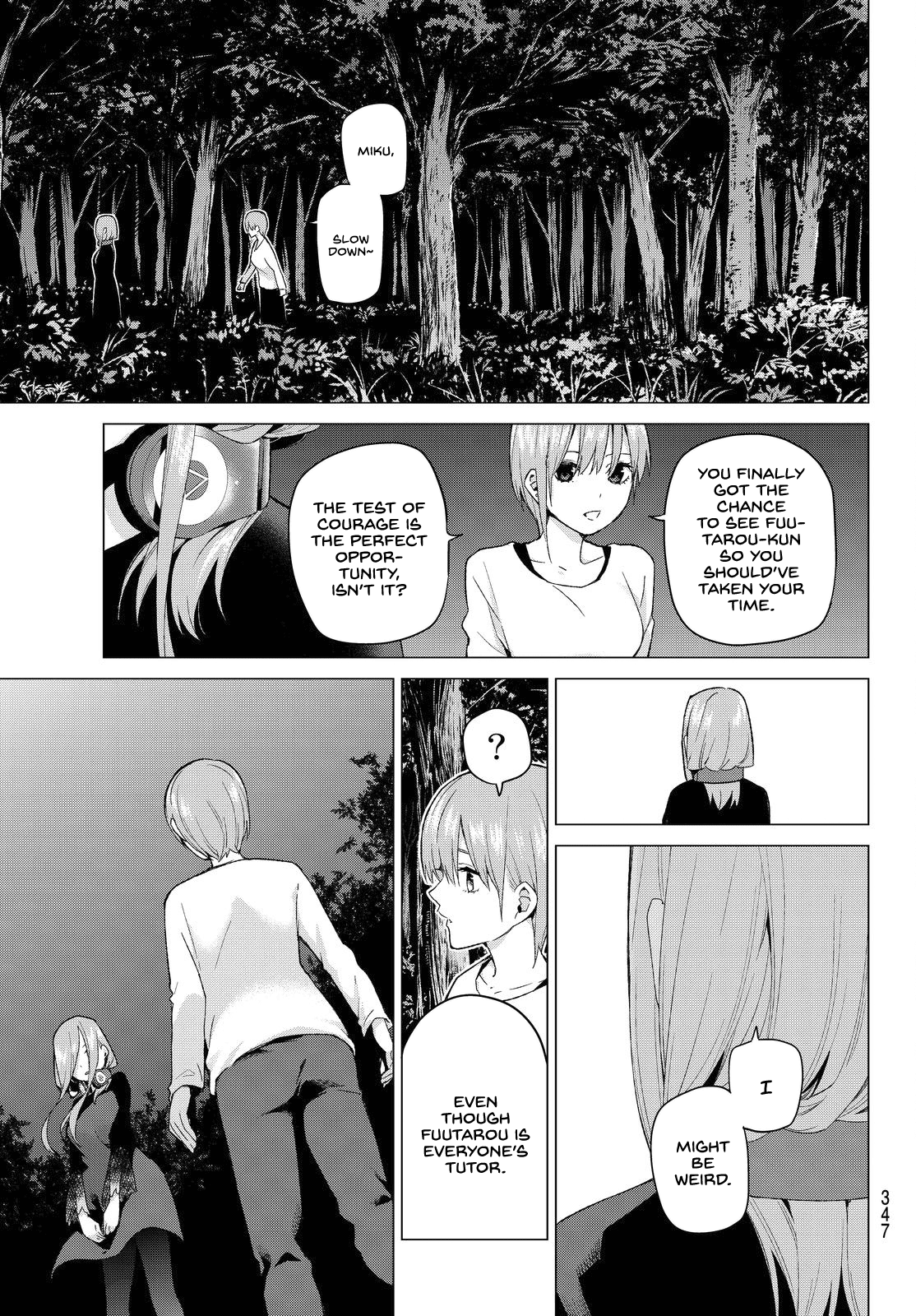Go-Toubun no Hanayome Chapter 25 page 15 - Chapter 25: The Legend that Binds - Day Two [HQ]