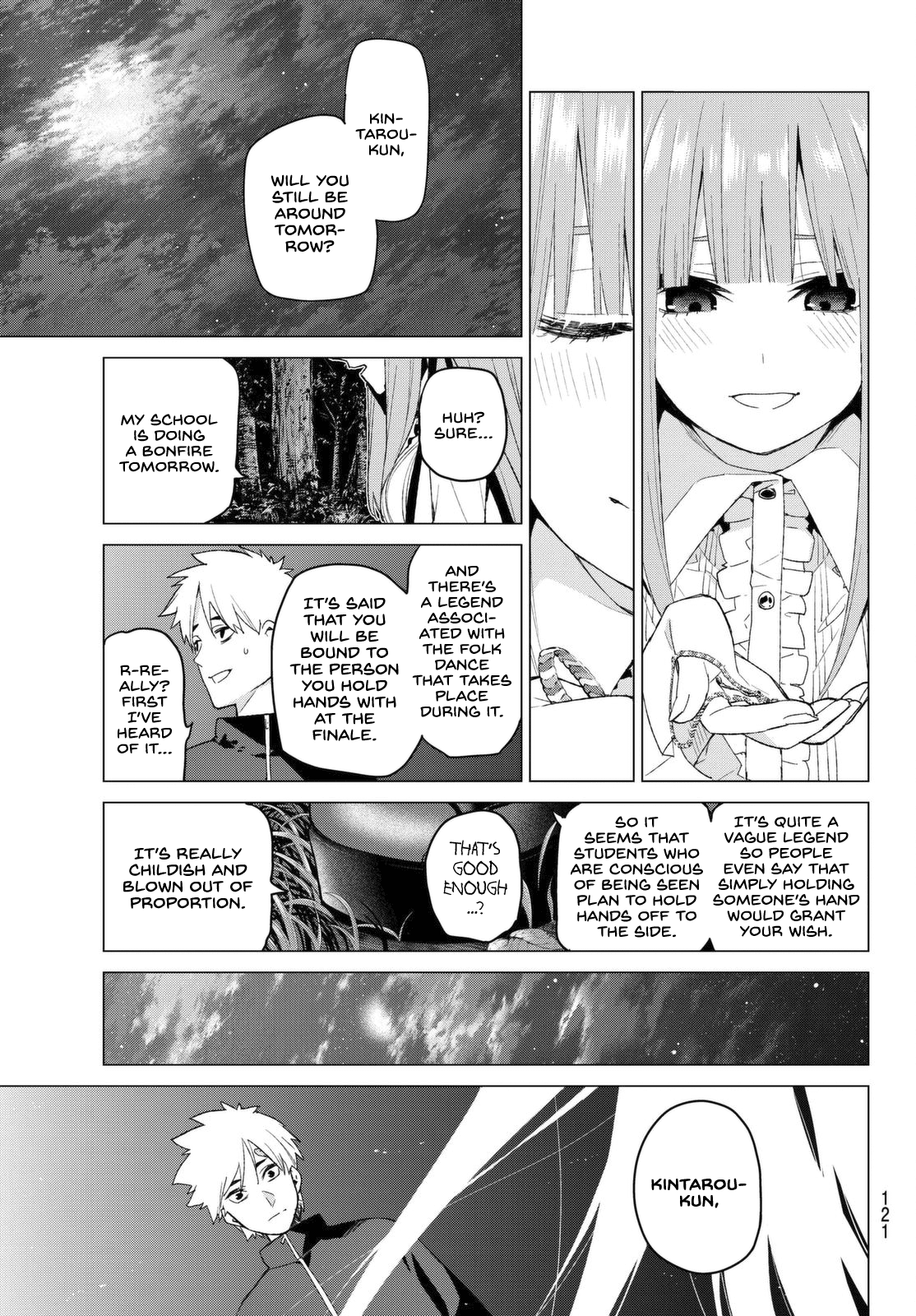 Go-Toubun no Hanayome Chapter 26 page 15 - Chapter 26: The Legend that Binds - Day Two ② [HQ]