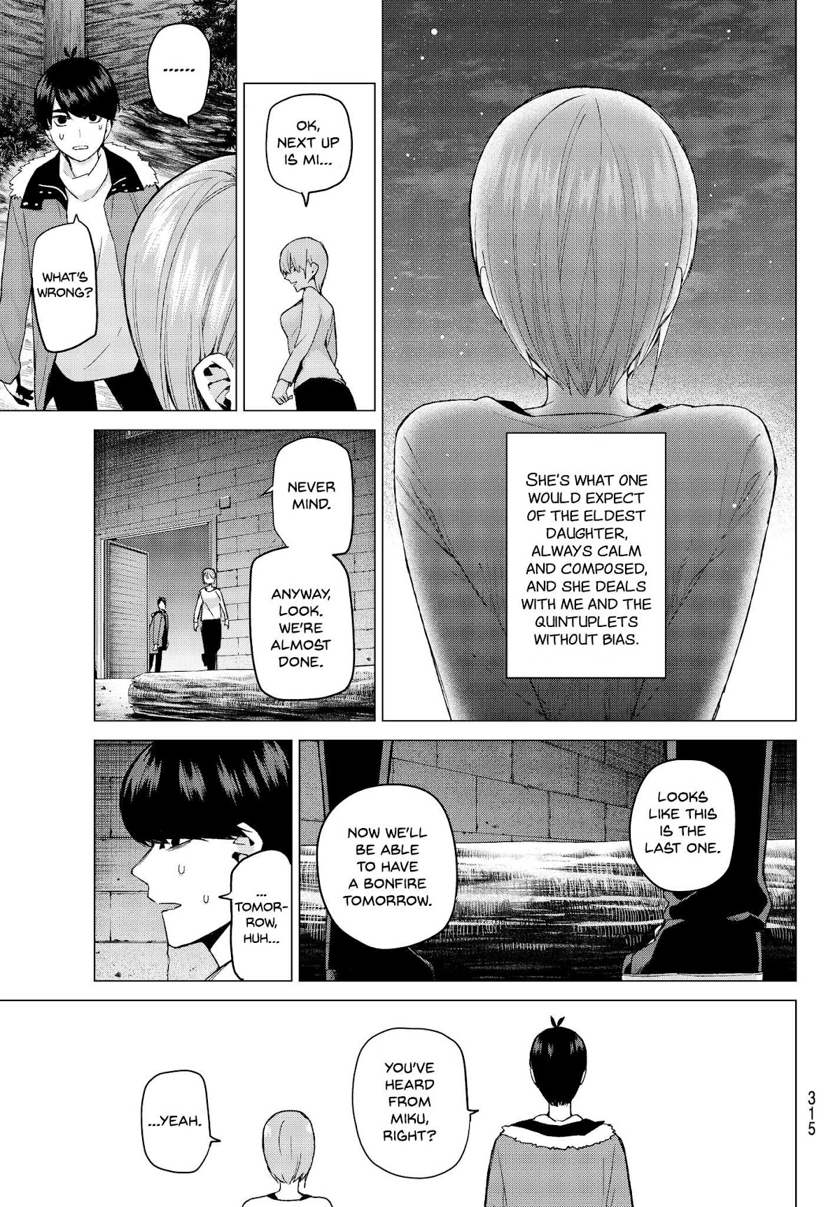 Go-Toubun no Hanayome Chapter 27 page 13 - Chapter 27: The Legend that Binds - Day Two ③ [HQ]