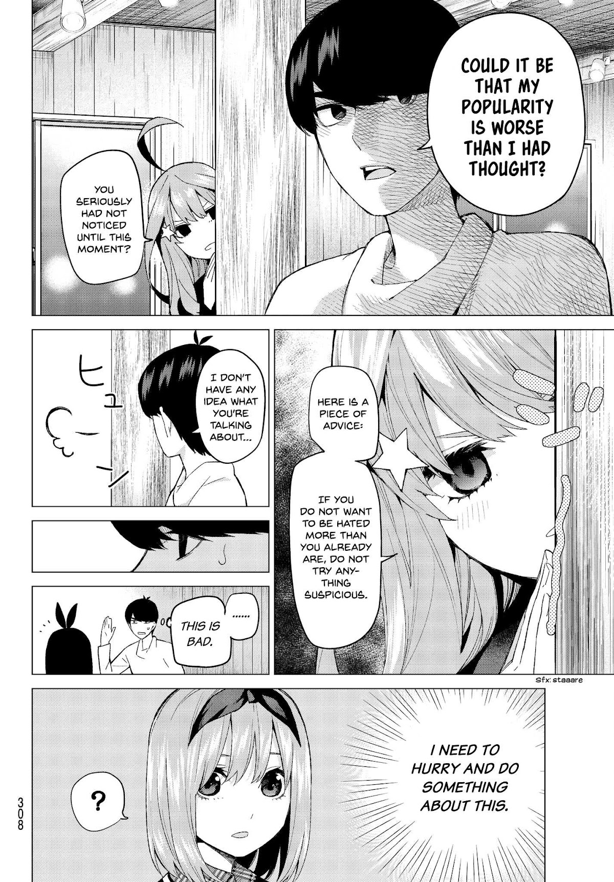 Go-Toubun no Hanayome Chapter 27 page 6 - Chapter 27: The Legend that Binds - Day Two ③ [HQ]