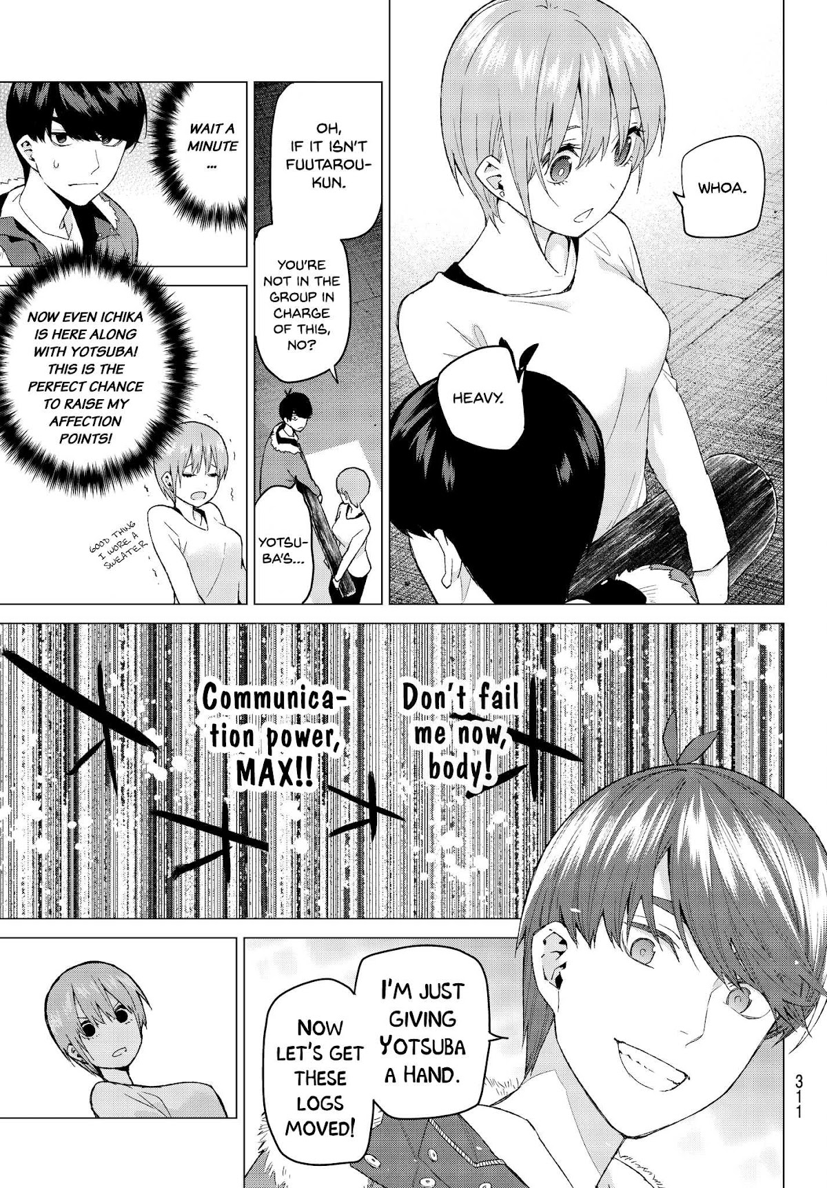 Go-Toubun no Hanayome Chapter 27 page 9 - Chapter 27: The Legend that Binds - Day Two ③ [HQ]