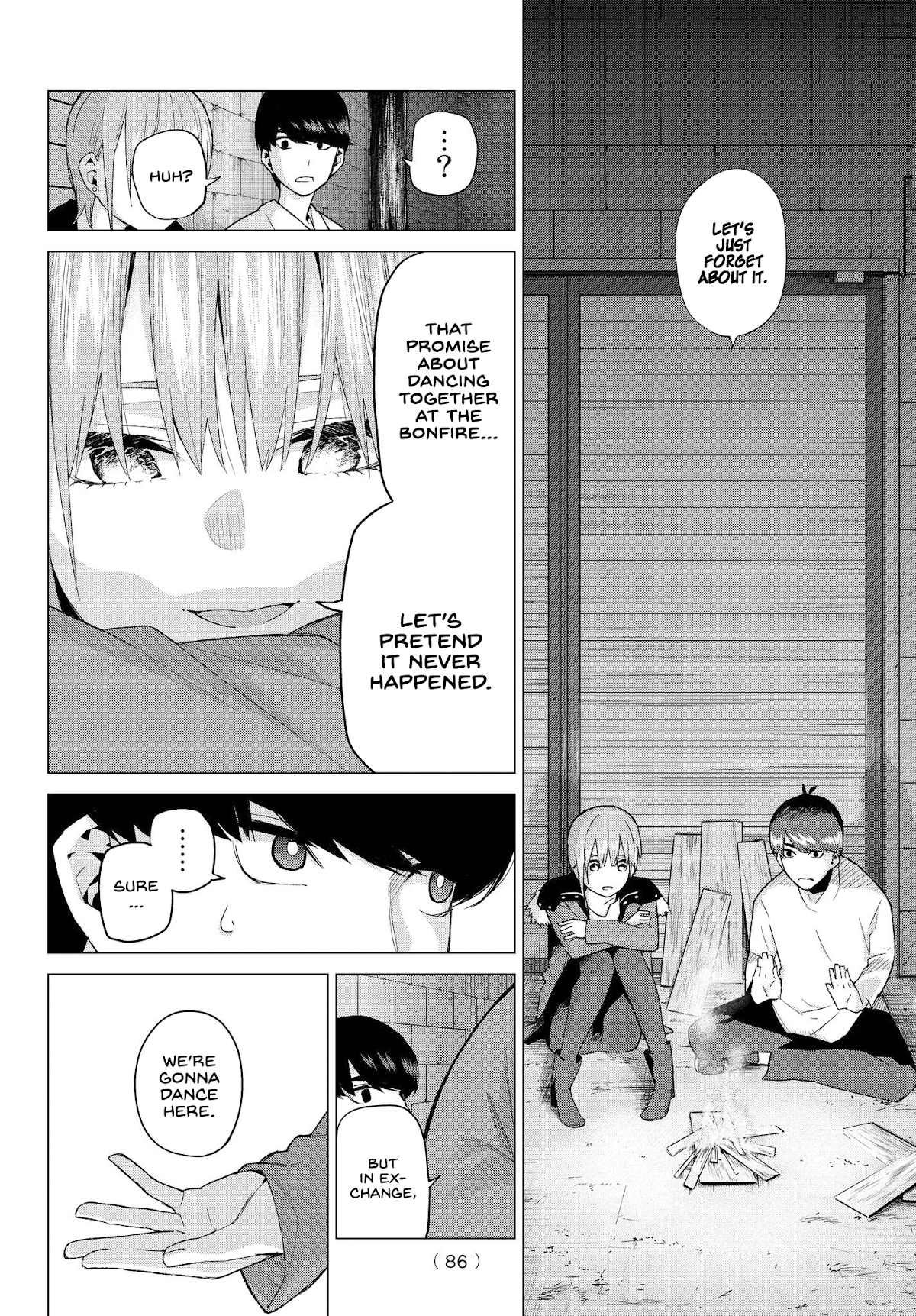 Go-Toubun no Hanayome Chapter 28 page 10 - Chapter 28: The Legend that Binds - Day Two ④