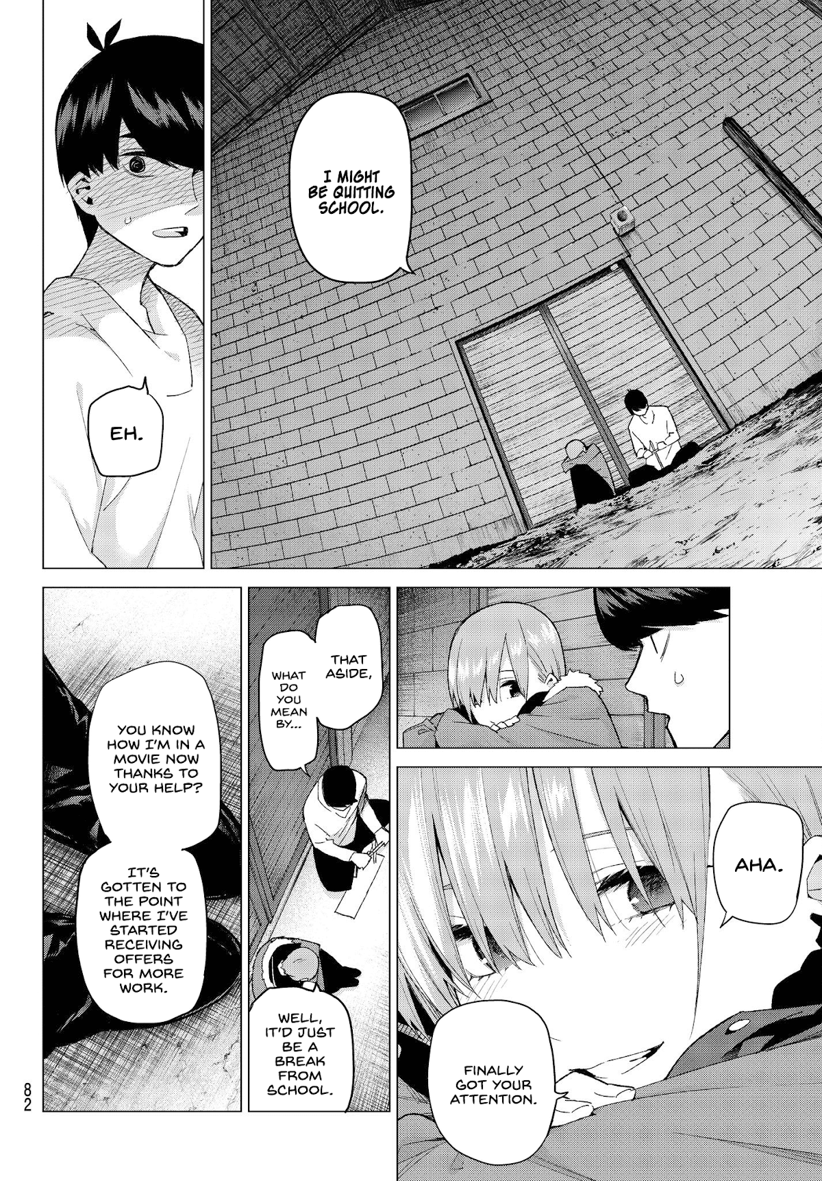 Go-Toubun no Hanayome Chapter 28 page 6 - Chapter 28: The Legend that Binds - Day Two ④