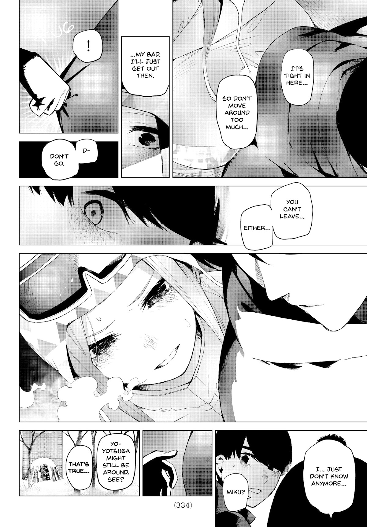 Go-Toubun no Hanayome Chapter 29 page 14 - Chapter 29: The Legend that Binds - Day Three