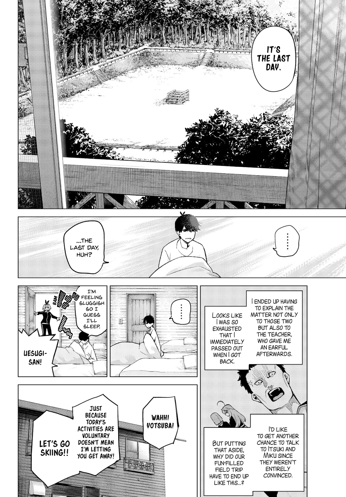 Go-Toubun no Hanayome Chapter 29 page 2 - Chapter 29: The Legend that Binds - Day Three