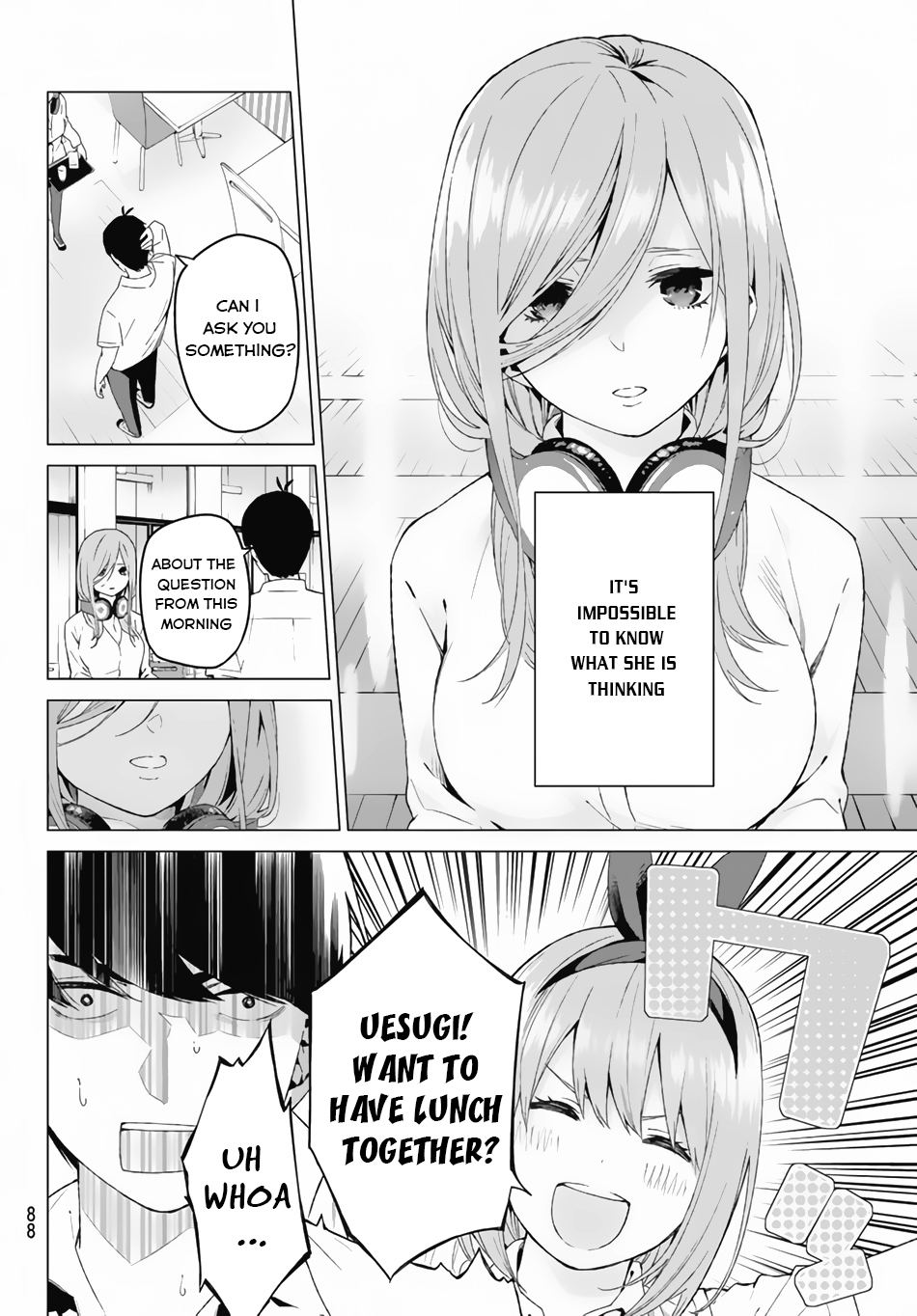 Go-Toubun no Hanayome Chapter 3 page 11 - Chapter 3: Confession on the Rooftop
