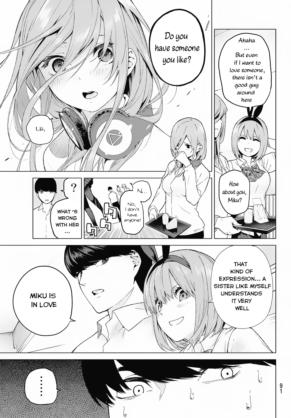 Go-Toubun no Hanayome Chapter 3 page 14 - Chapter 3: Confession on the Rooftop