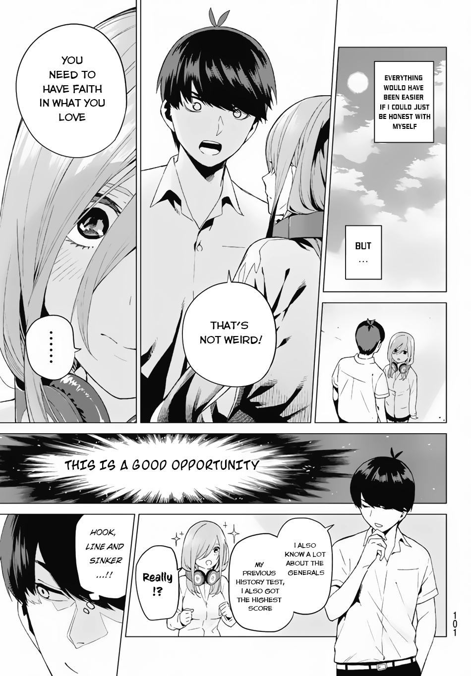 Go-Toubun no Hanayome Chapter 3 page 24 - Chapter 3: Confession on the Rooftop