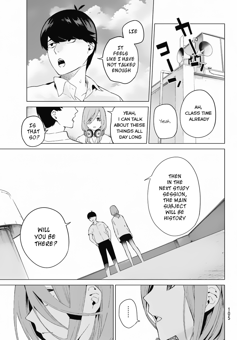 Go-Toubun no Hanayome Chapter 3 page 28 - Chapter 3: Confession on the Rooftop