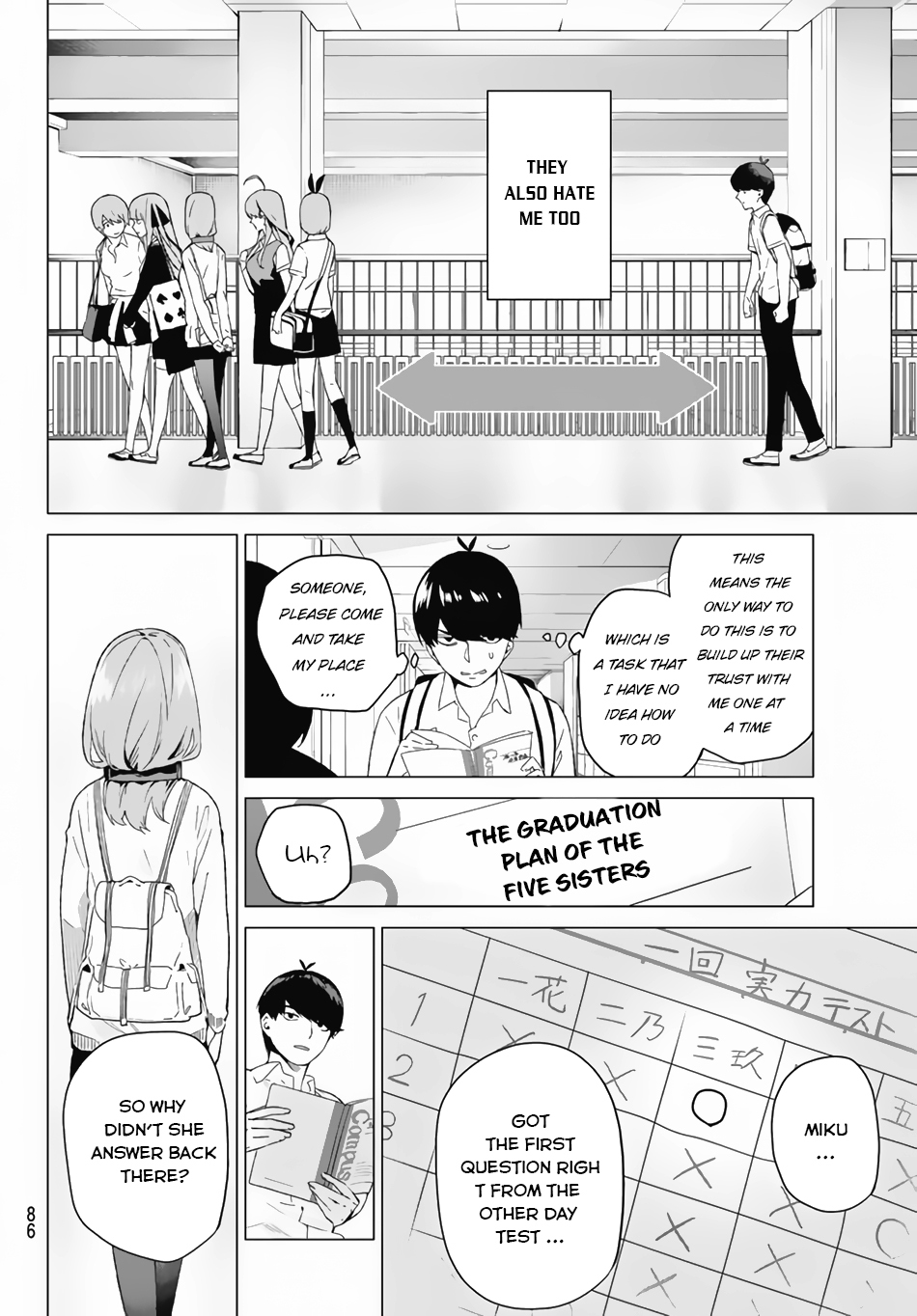 Go-Toubun no Hanayome Chapter 3 page 9 - Chapter 3: Confession on the Rooftop