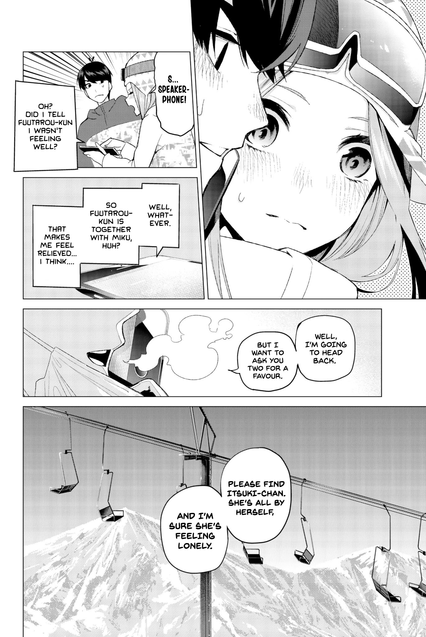Go-Toubun no Hanayome Chapter 30 page 6 - Chapter 30: The Legend that Binds - Day Three ②