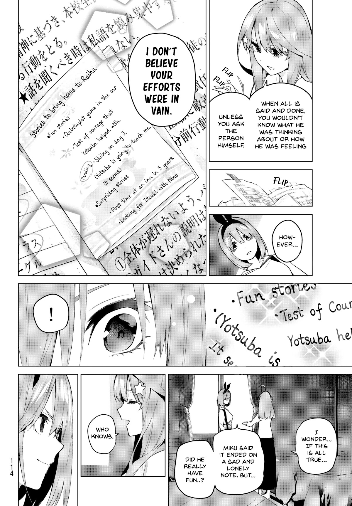 Go-Toubun no Hanayome Chapter 31 page 11 - Chapter 31: The Legend that Binds - Day Three ③