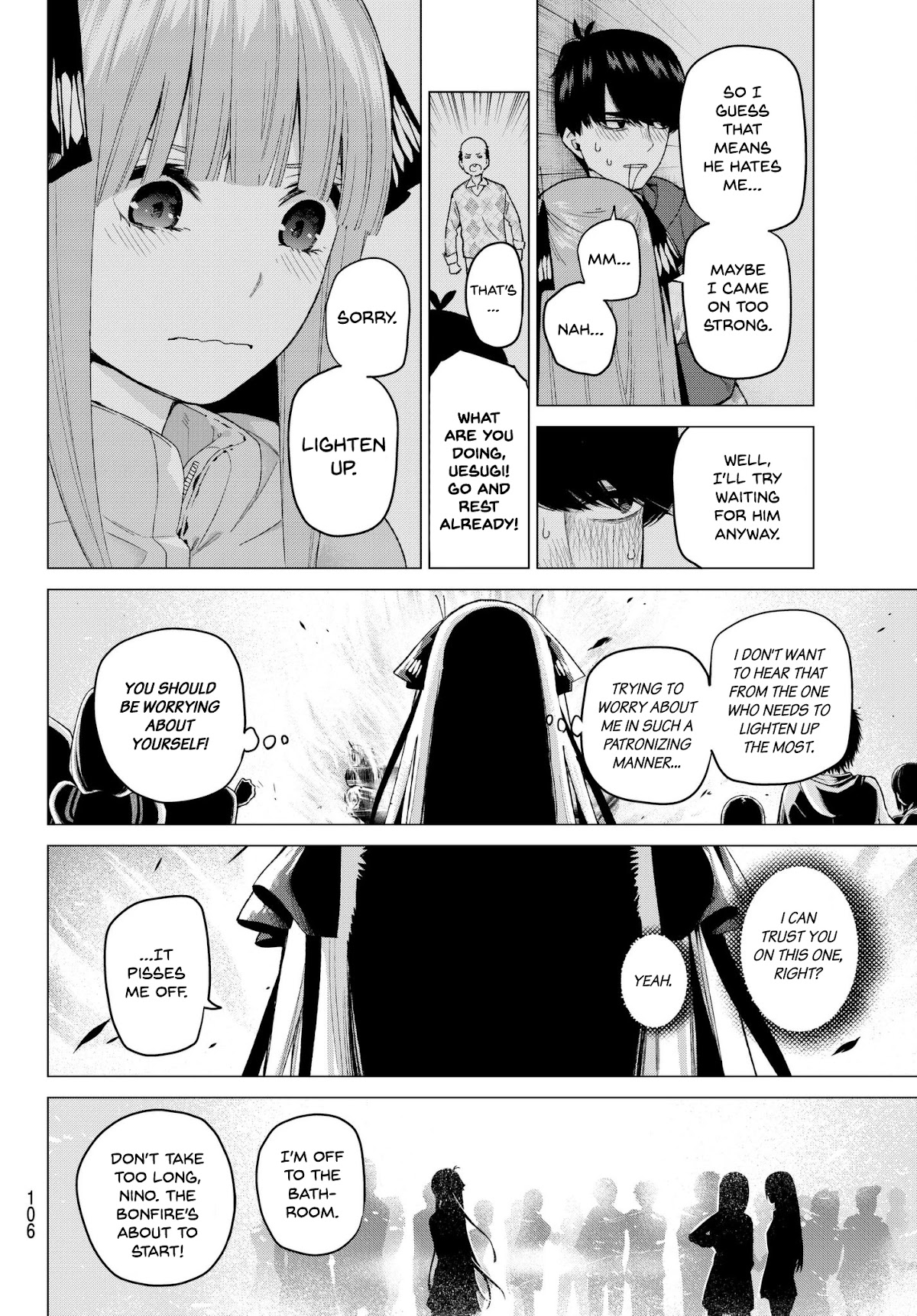 Go-Toubun no Hanayome Chapter 31 page 4 - Chapter 31: The Legend that Binds - Day Three ③