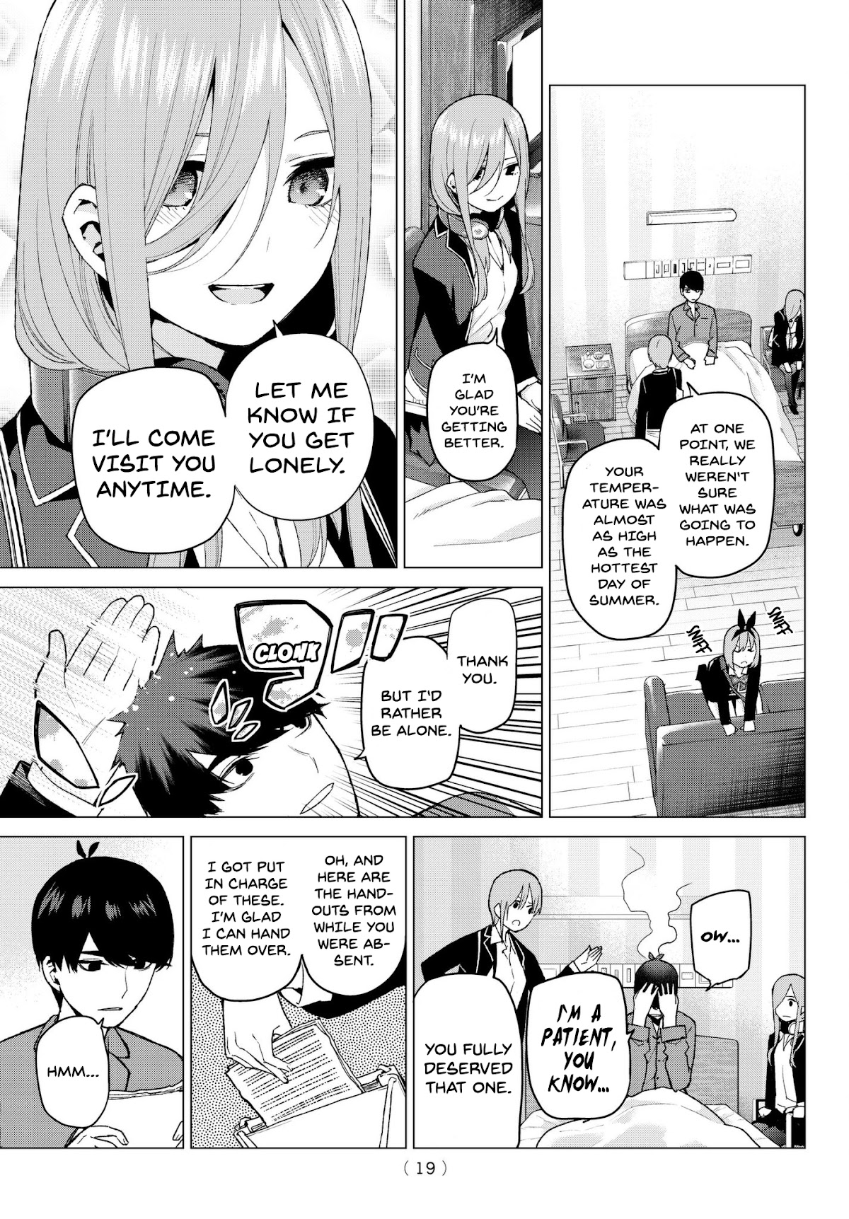 Go-Toubun no Hanayome Chapter 33 page 10 - Chapter 33: Visiting Encounter