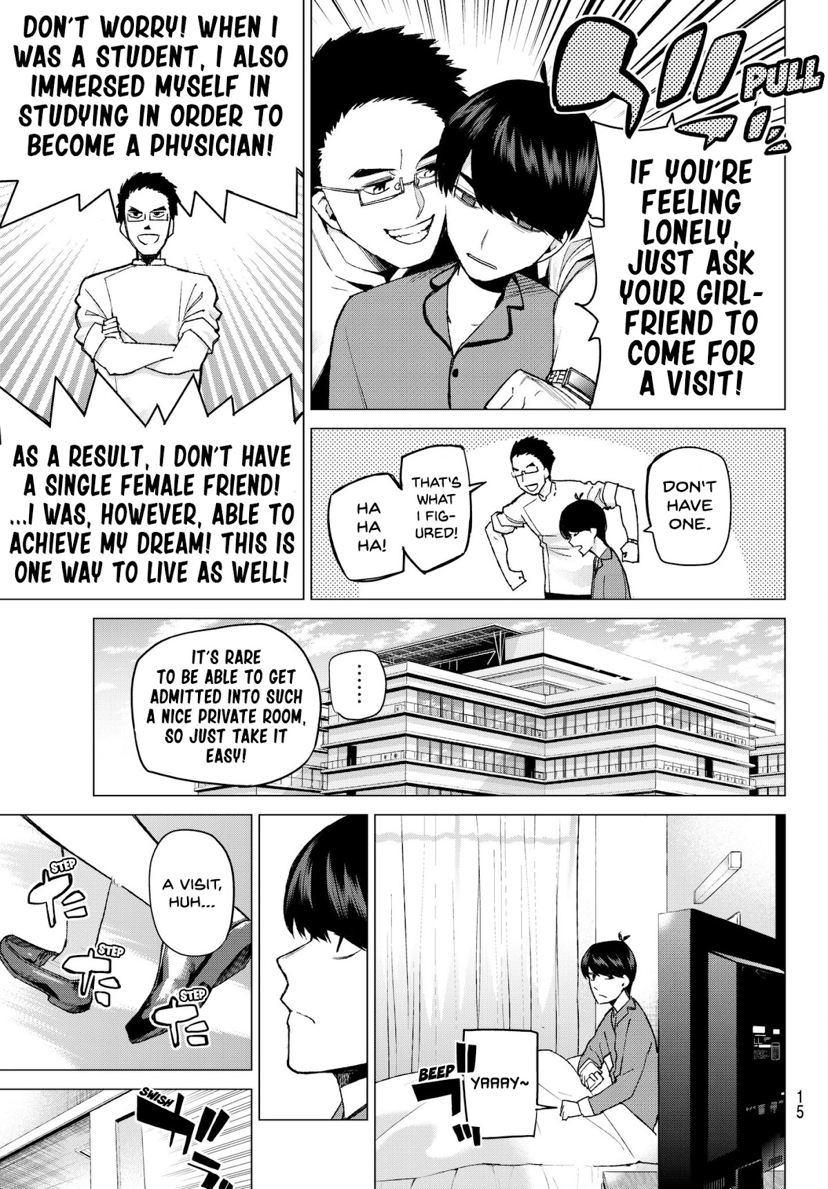 Go-Toubun no Hanayome Chapter 33 page 6 - Chapter 33: Visiting Encounter