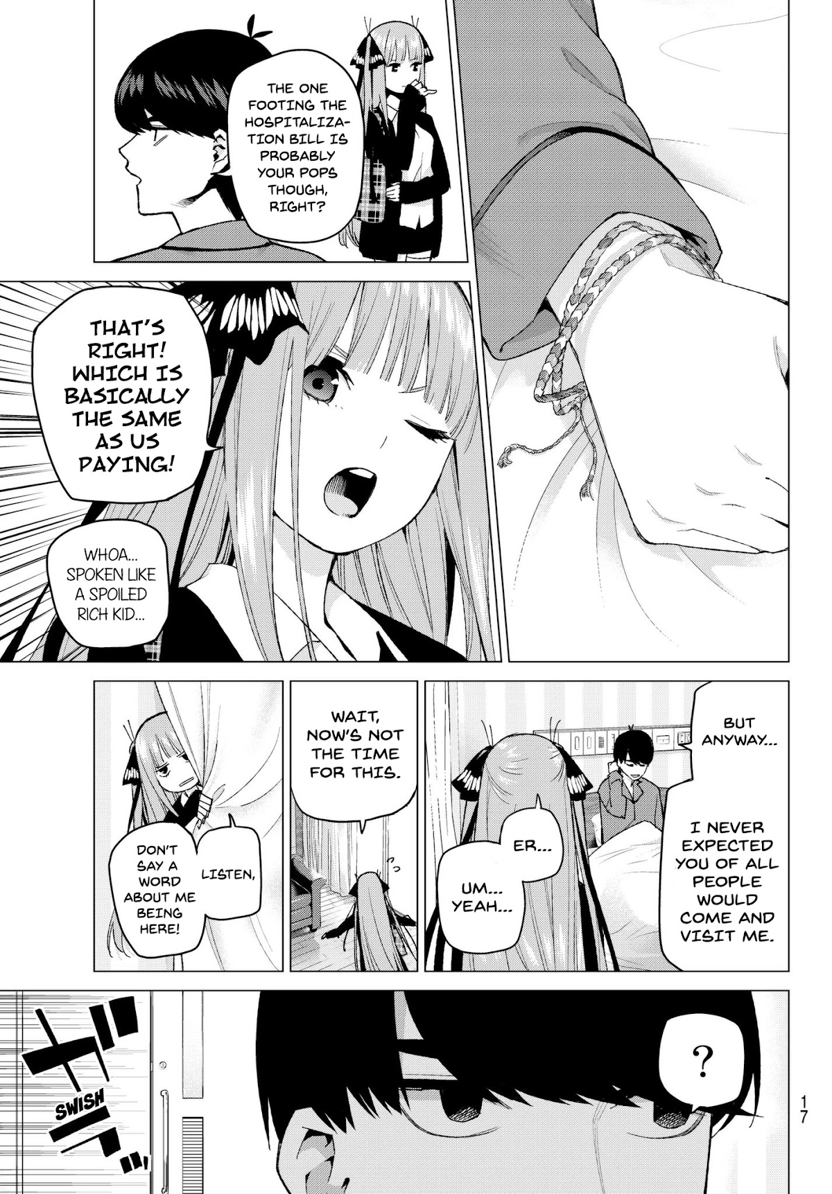 Go-Toubun no Hanayome Chapter 33 page 8 - Chapter 33: Visiting Encounter