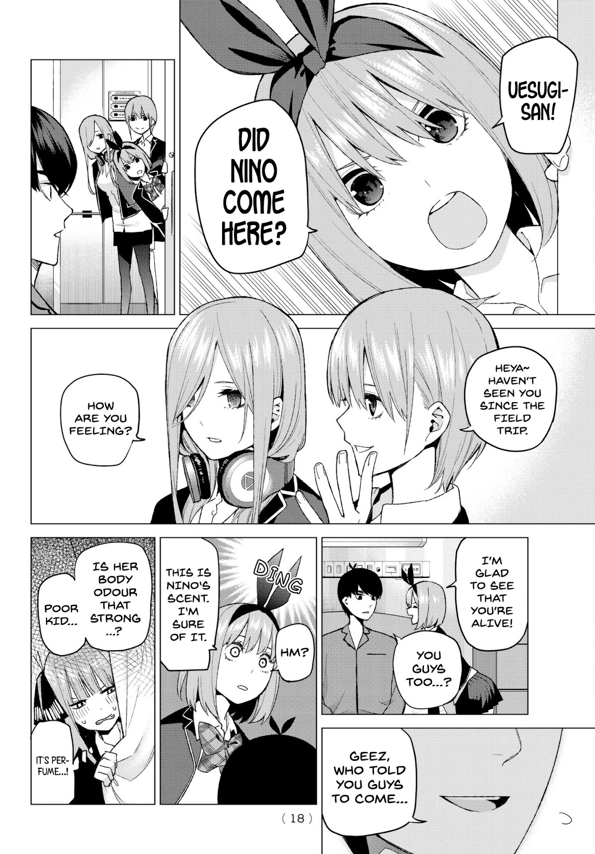 Go-Toubun no Hanayome Chapter 33 page 9 - Chapter 33: Visiting Encounter
