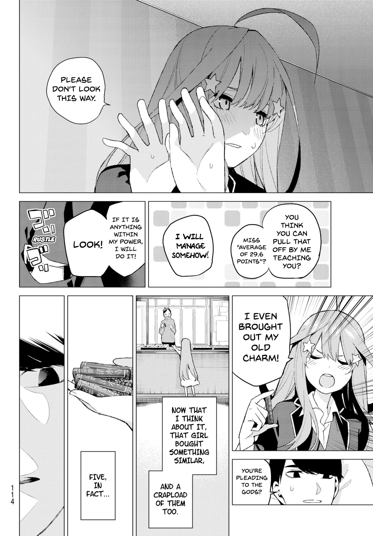 Go-Toubun no Hanayome Chapter 34 page 17 - Chapter 34: Together, Today with Tumult in Kyoto
