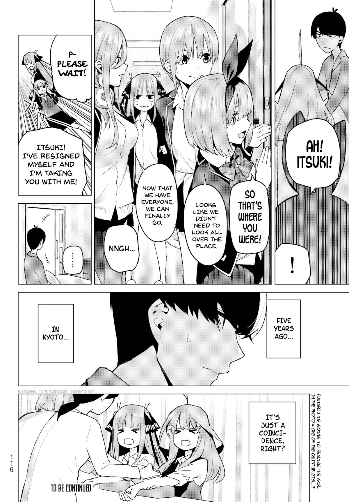 Go-Toubun no Hanayome Chapter 34 page 19 - Chapter 34: Together, Today with Tumult in Kyoto