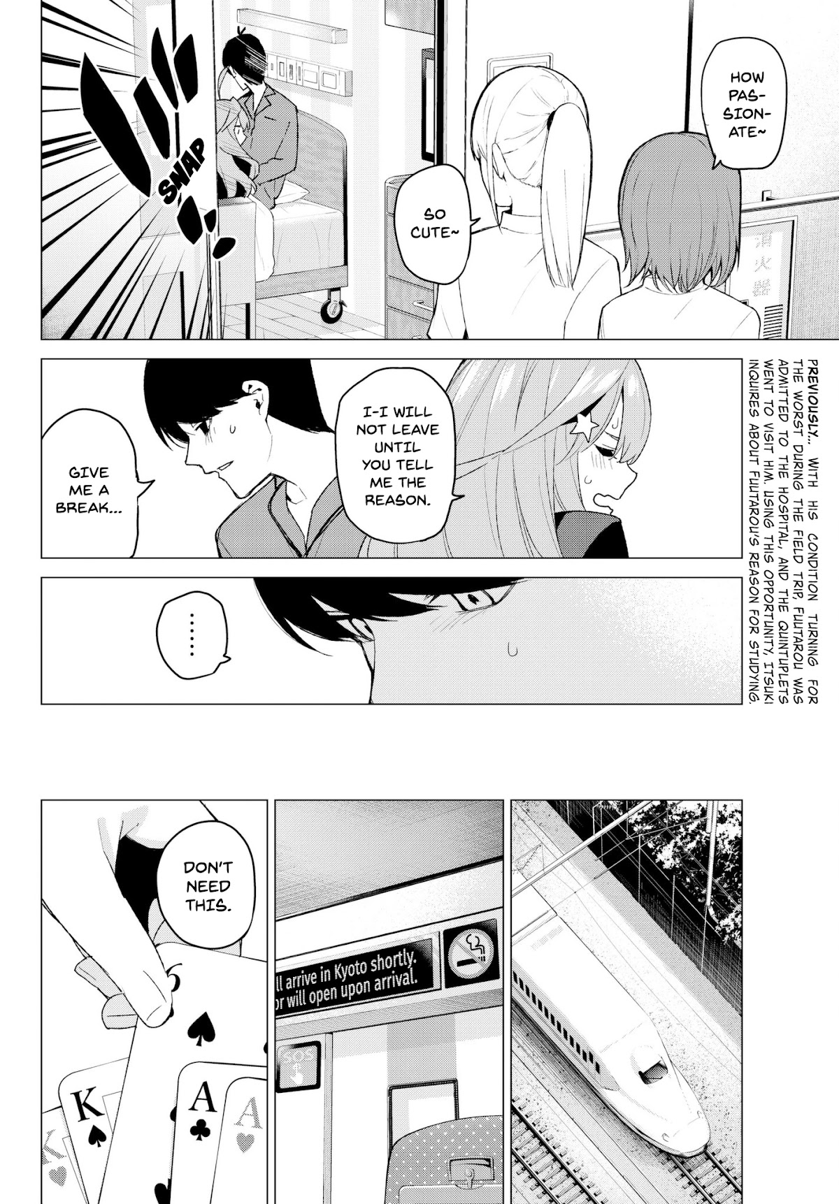 Go-Toubun no Hanayome Chapter 34 page 2 - Chapter 34: Together, Today with Tumult in Kyoto