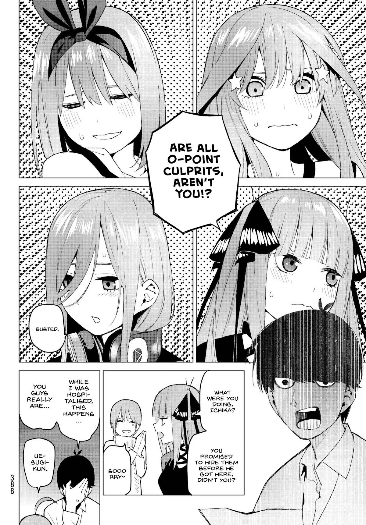 Go-Toubun no Hanayome Chapter 35 page 16 - Chapter 35: Detective Fuutarou and the Five Suspects
