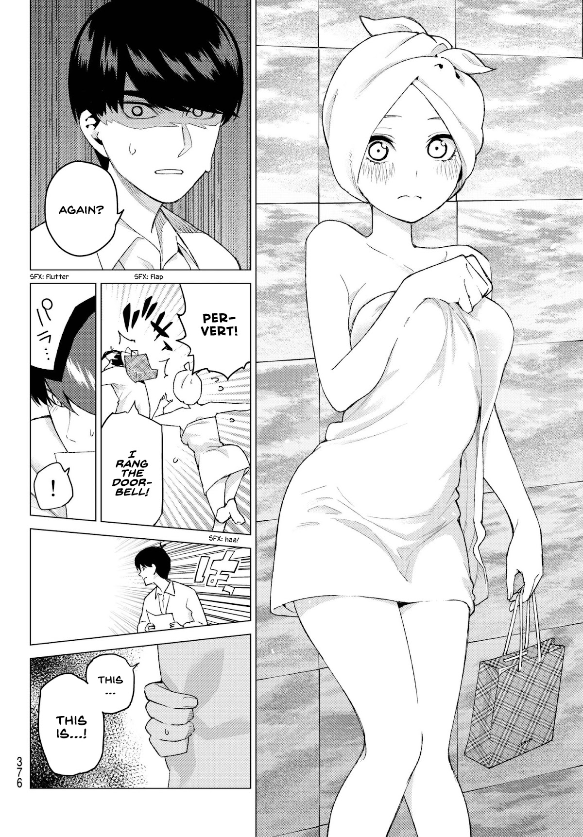 Go-Toubun no Hanayome Chapter 35 page 4 - Chapter 35: Detective Fuutarou and the Five Suspects
