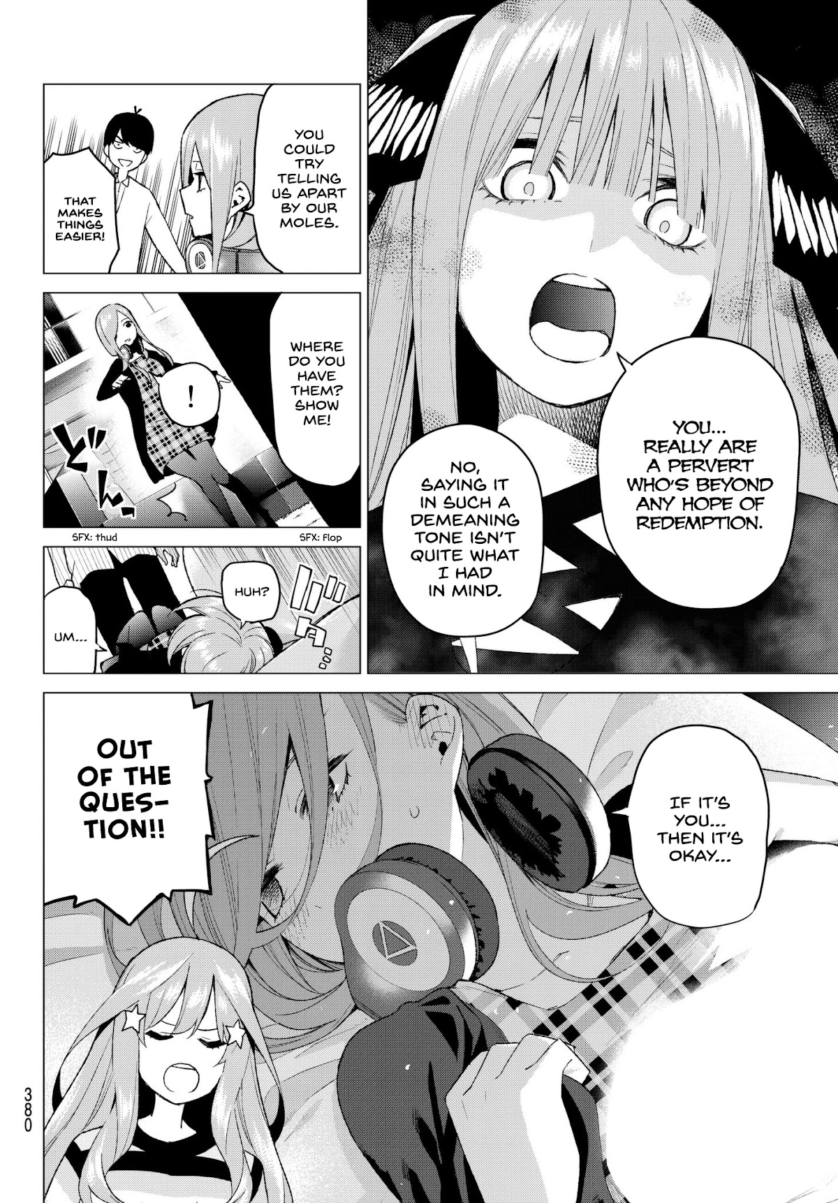 Go-Toubun no Hanayome Chapter 35 page 8 - Chapter 35: Detective Fuutarou and the Five Suspects
