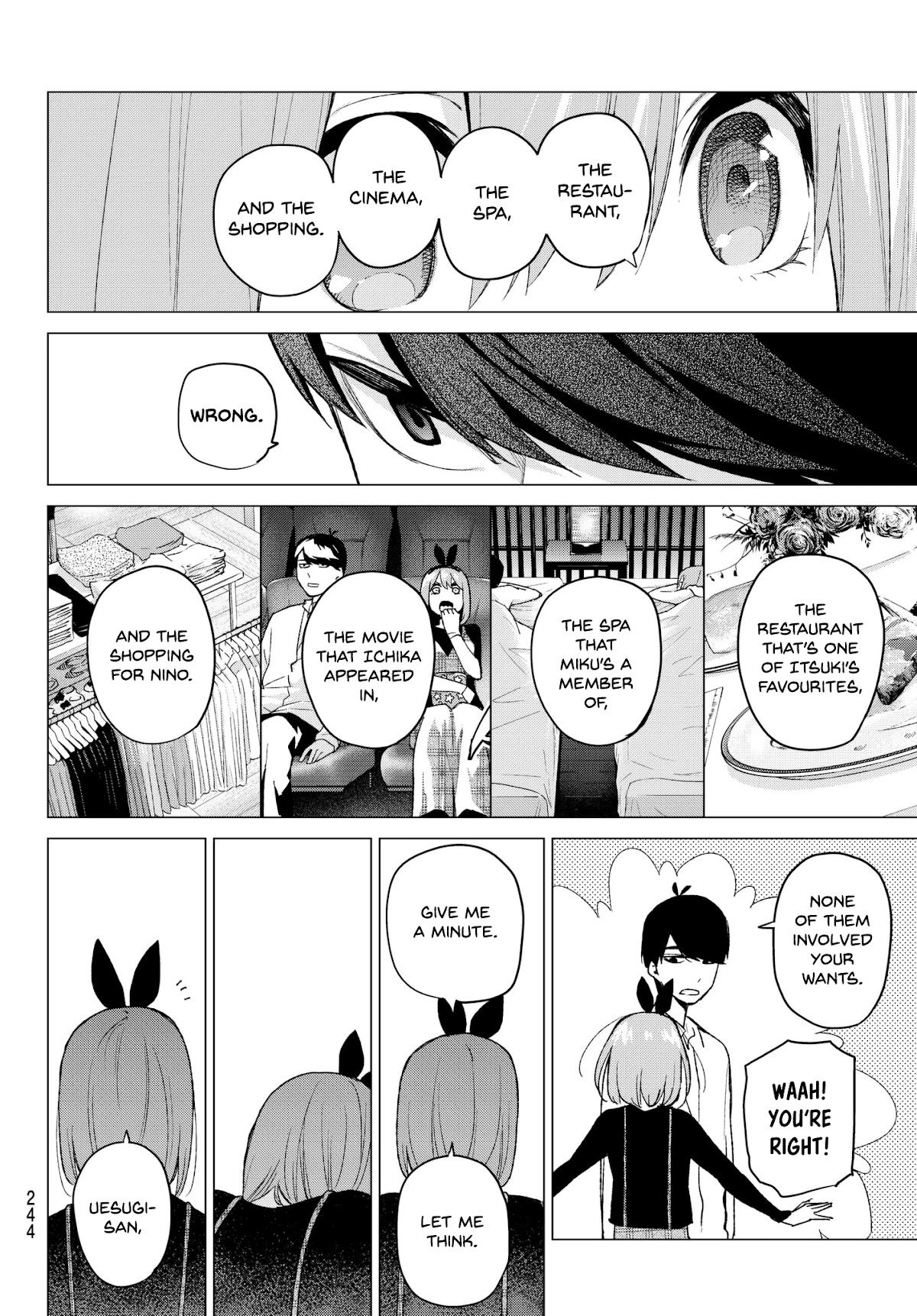 Go-Toubun no Hanayome Chapter 36 page 18 - Chapter 36: Labour Thanksgiving Tour ①