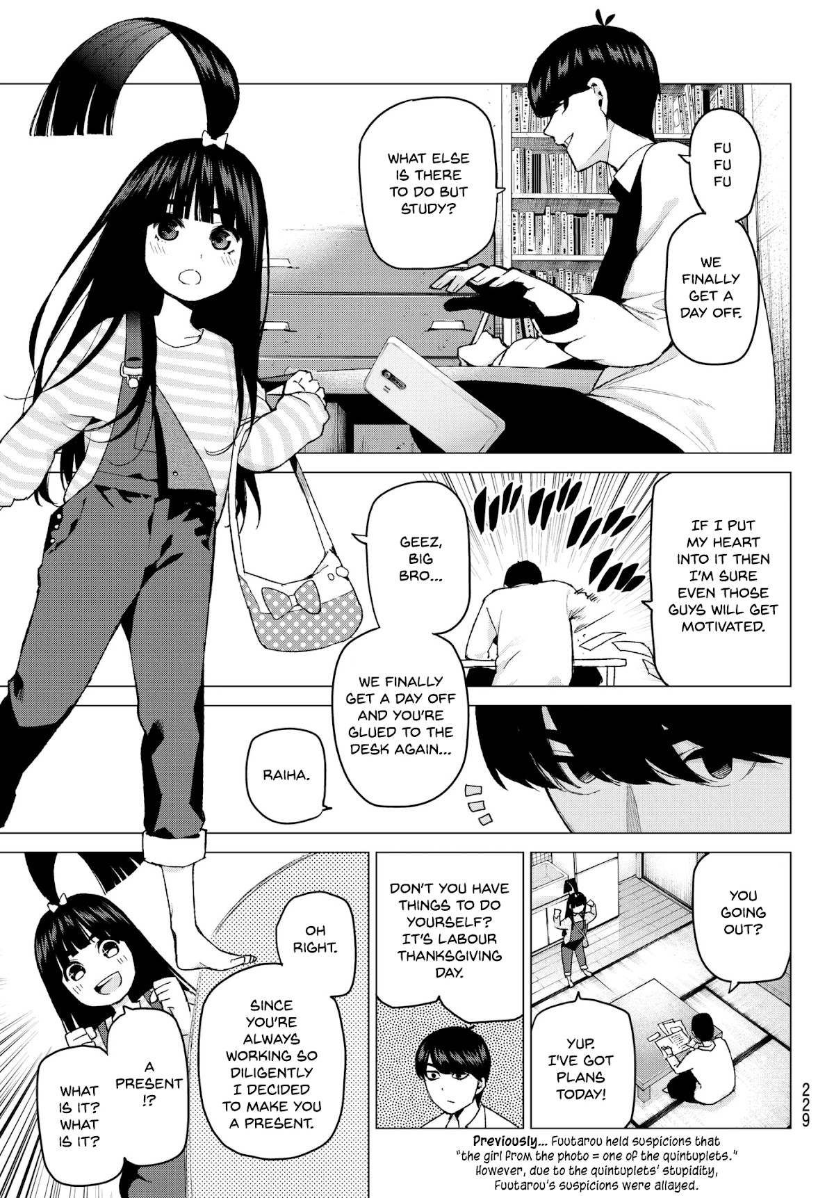Go-Toubun no Hanayome Chapter 36 page 3 - Chapter 36: Labour Thanksgiving Tour ①