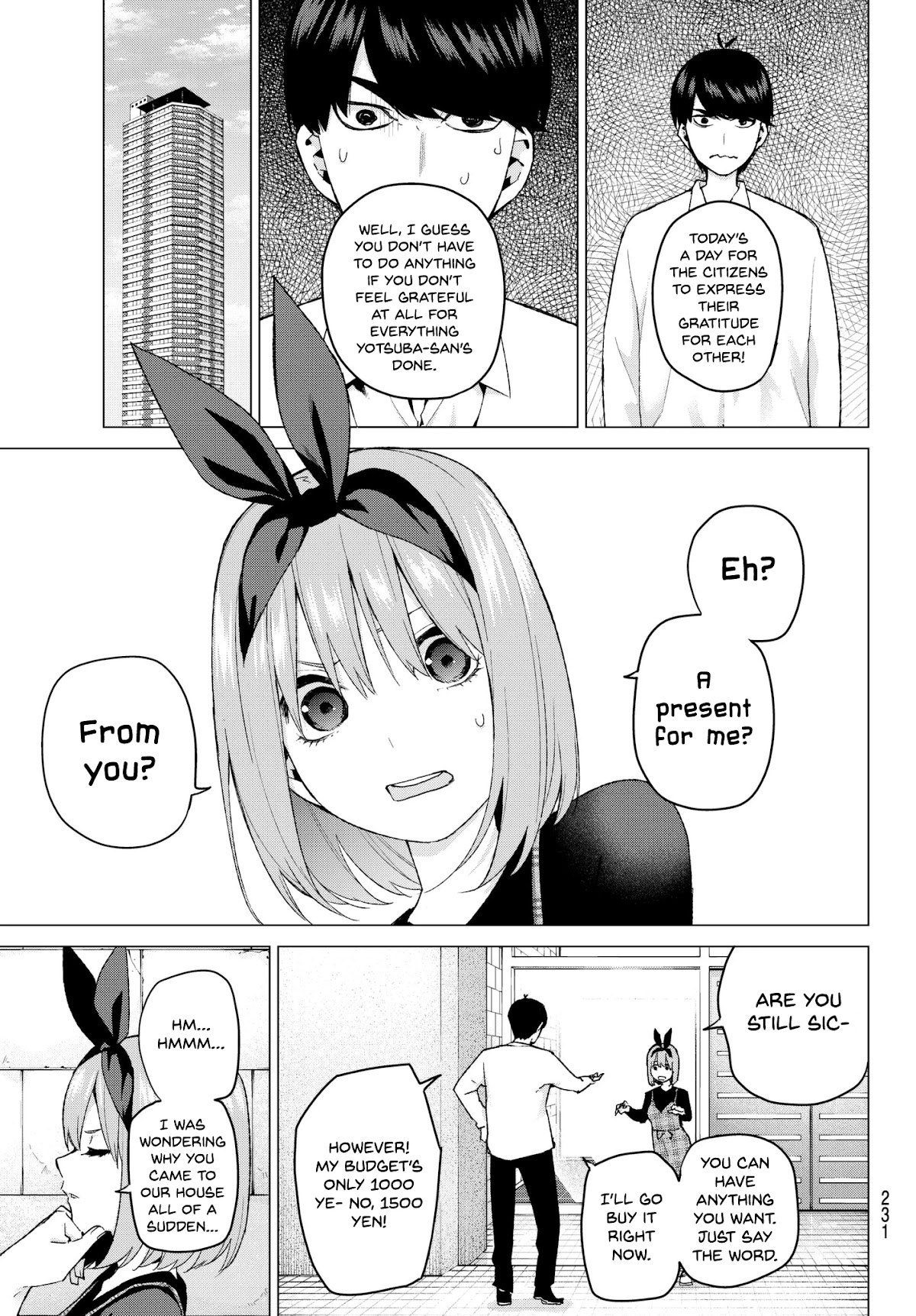 Go-Toubun no Hanayome Chapter 36 page 5 - Chapter 36: Labour Thanksgiving Tour ①