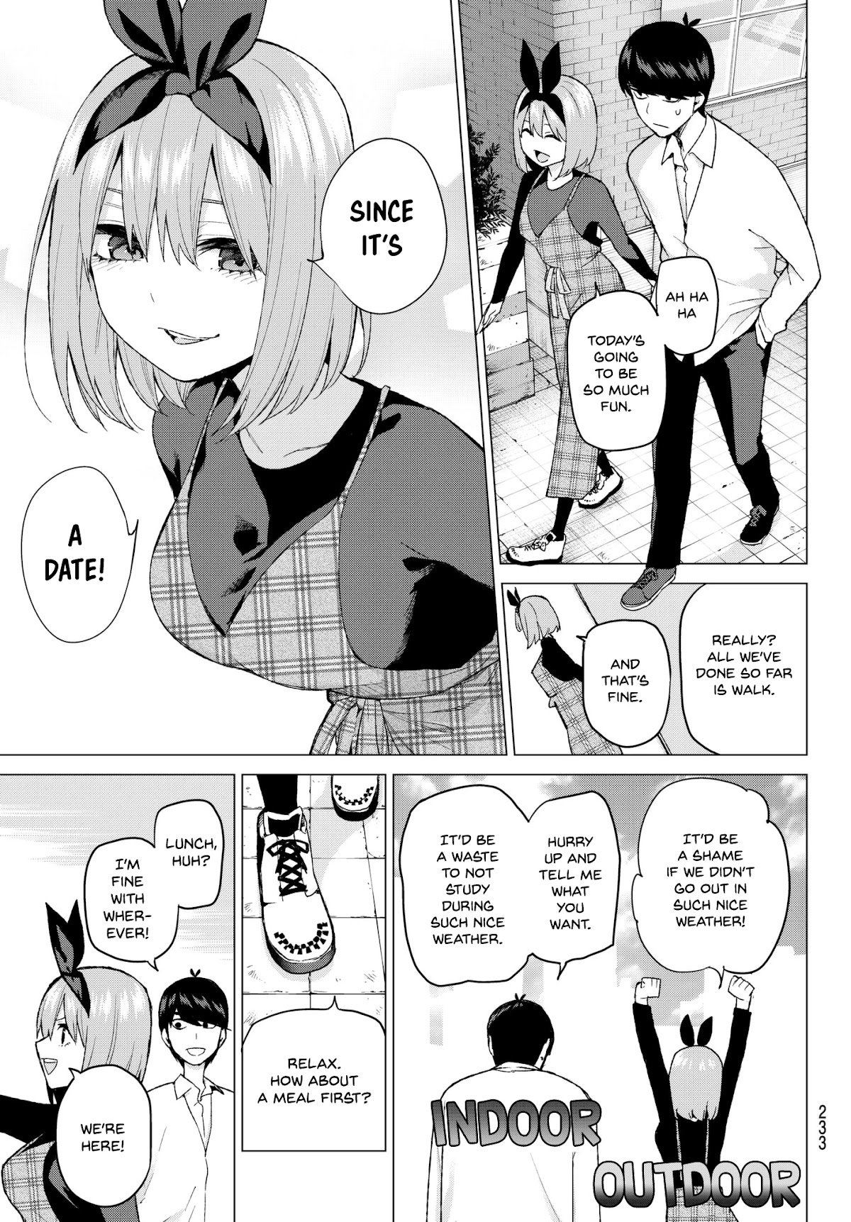 Go-Toubun no Hanayome Chapter 36 page 7 - Chapter 36: Labour Thanksgiving Tour ①