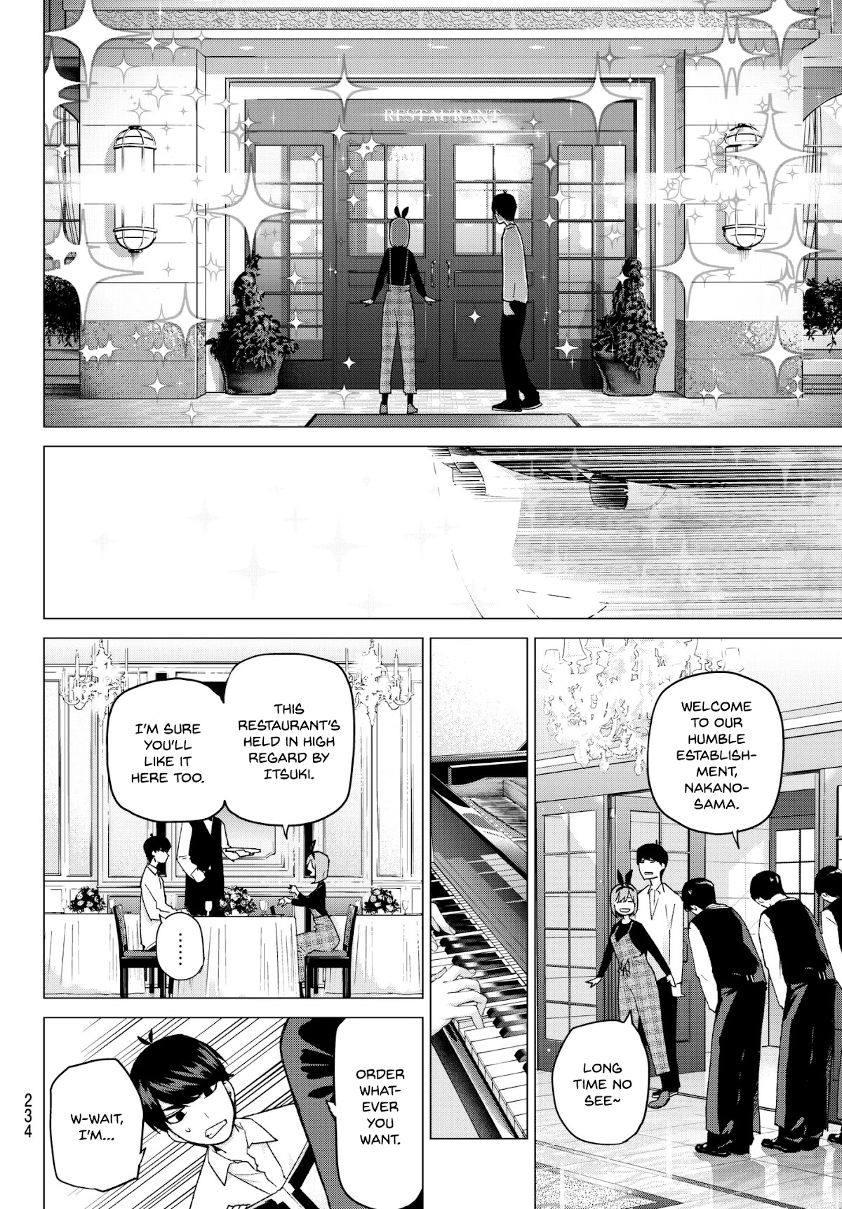 Go-Toubun no Hanayome Chapter 36 page 8 - Chapter 36: Labour Thanksgiving Tour ①